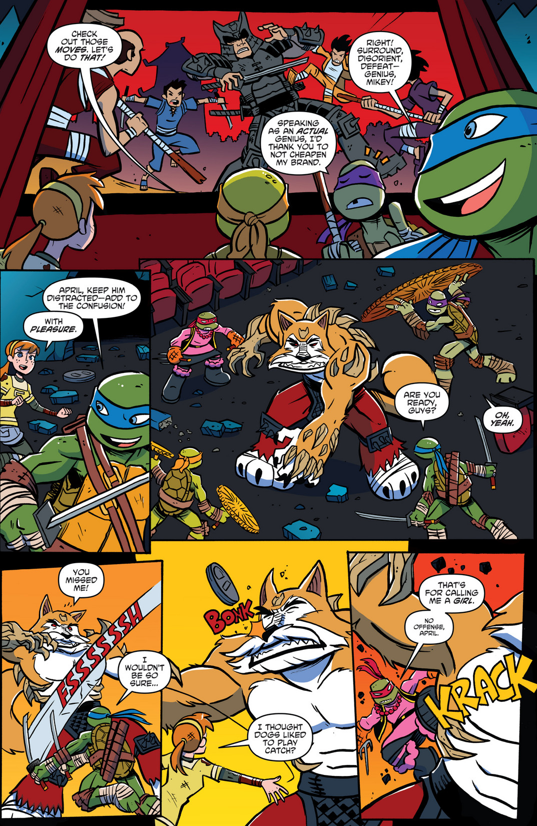 Read online Teenage Mutant Ninja Turtles New Animated Adventures comic -  Issue #7 - 21