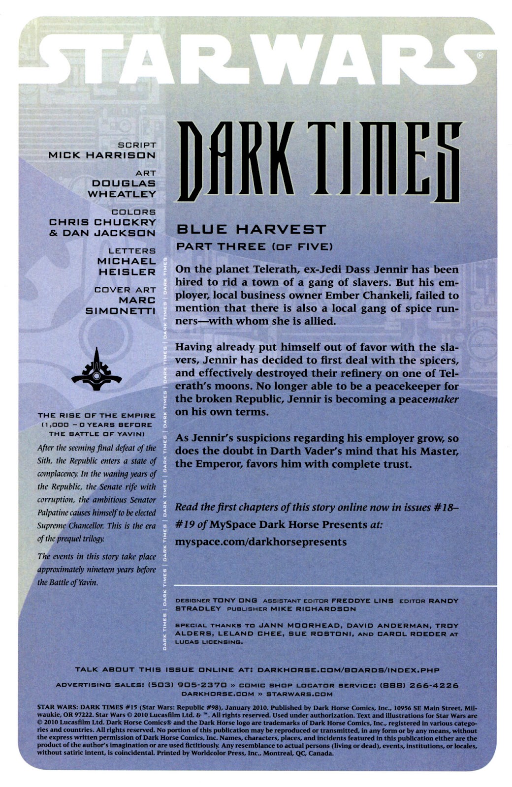Star Wars: Dark Times issue 15 - Blue Harvest, Part 3 - Page 2