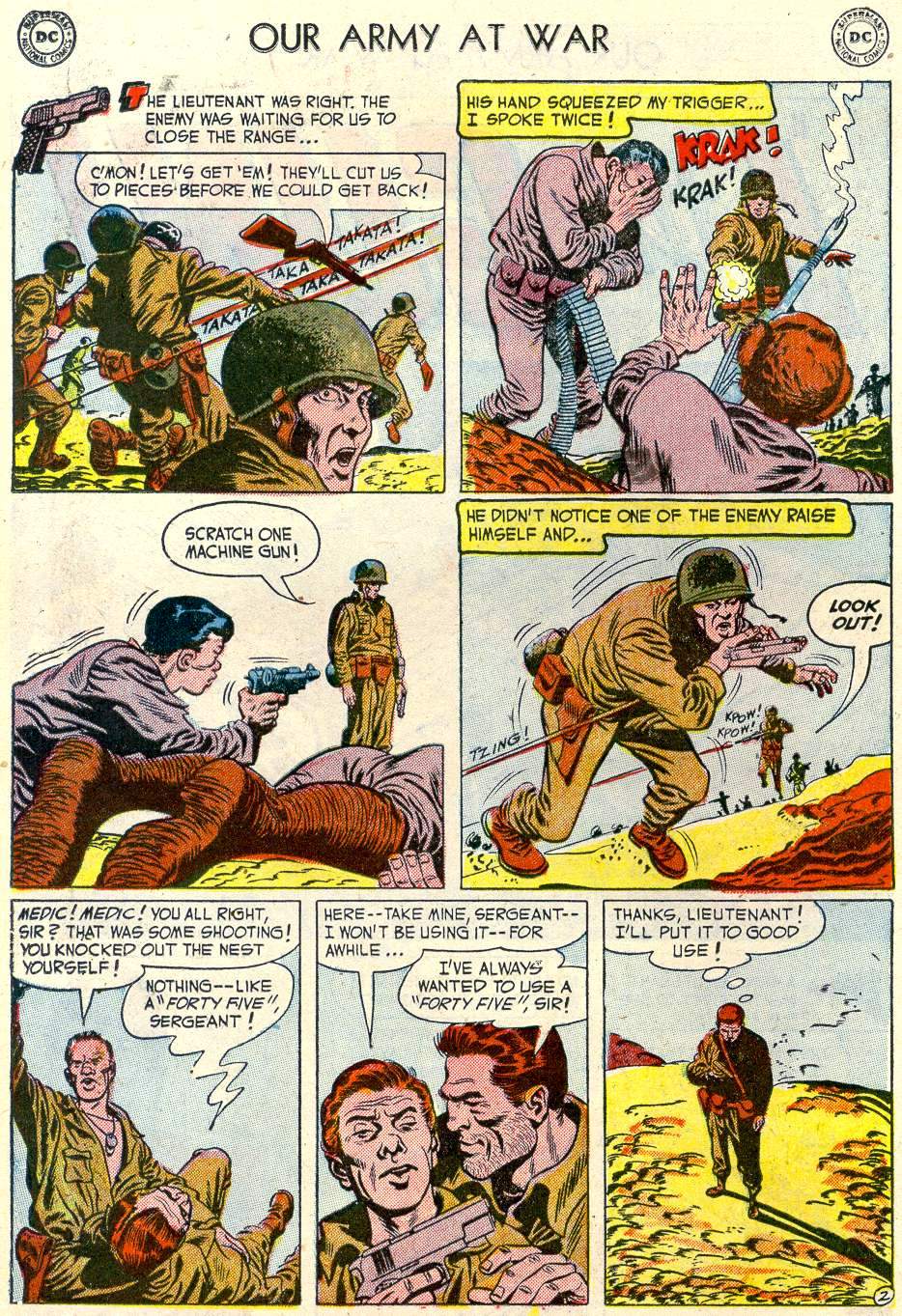 Read online Our Army at War (1952) comic -  Issue #7 - 14