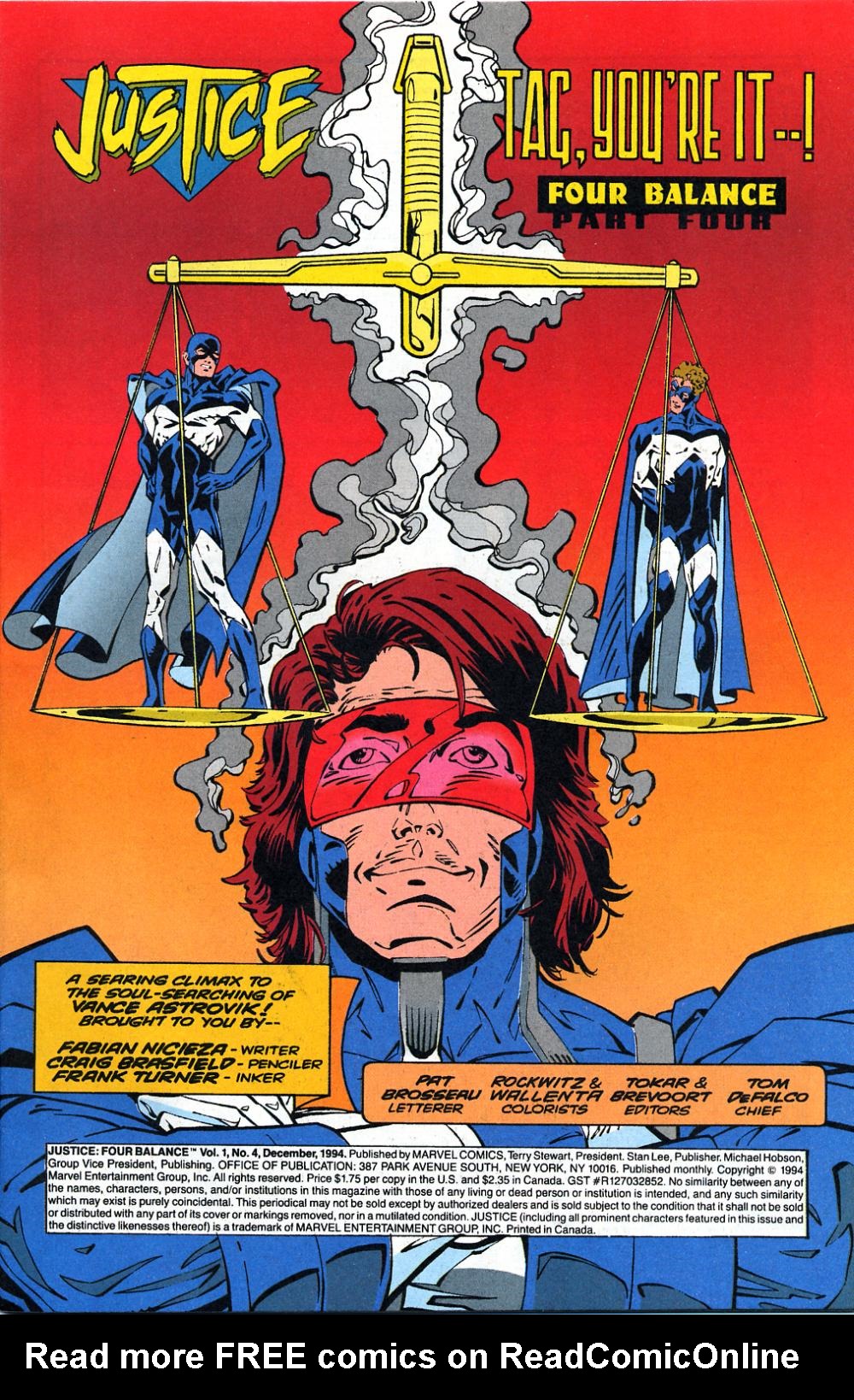 Read online Justice: Four Balance comic -  Issue #4 - 2