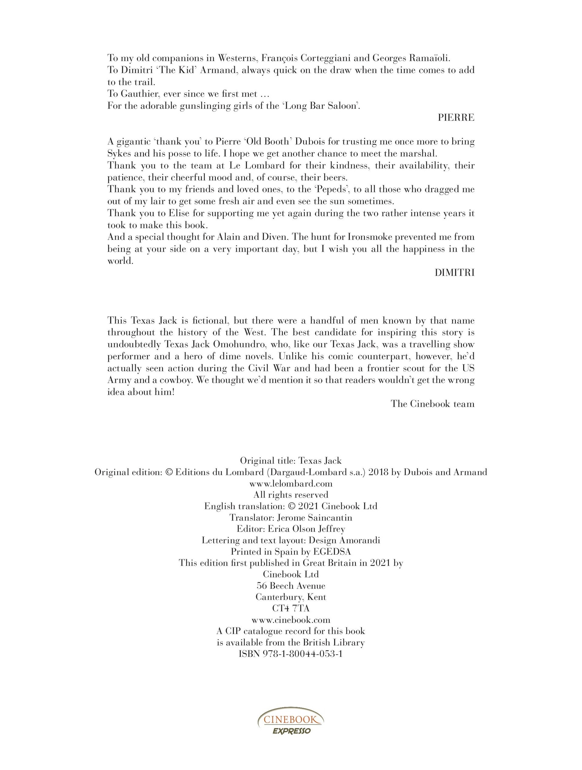 Read online Texas Jack comic -  Issue #1 - 4