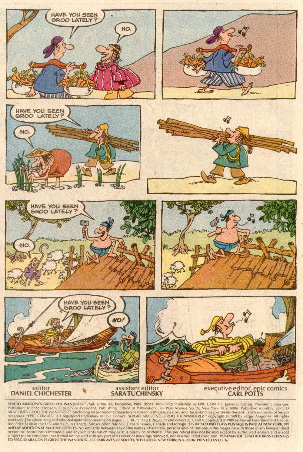 Read online Sergio Aragonés Groo the Wanderer comic -  Issue #59 - 2