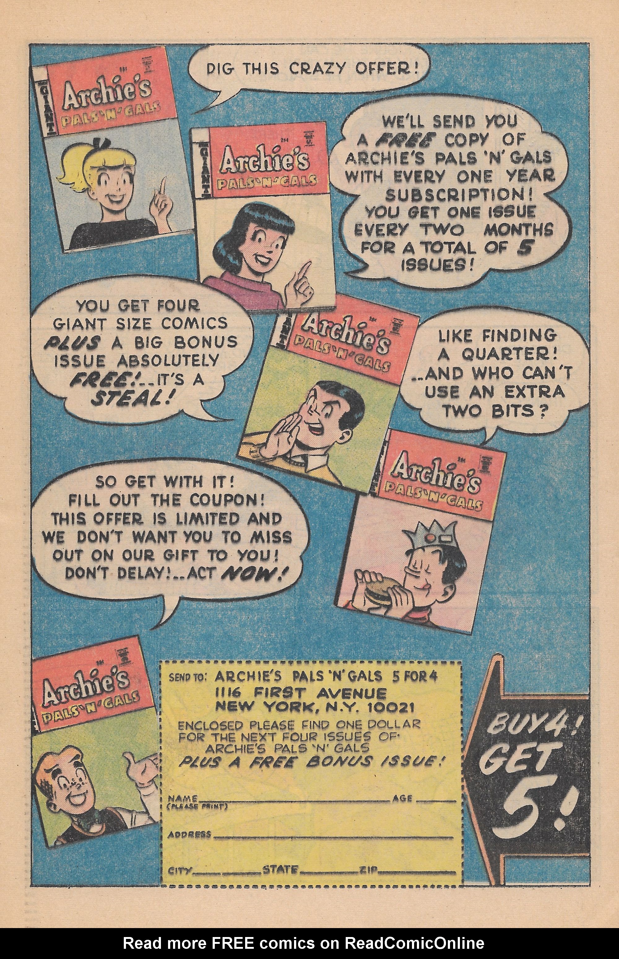 Read online Archie's Pals 'N' Gals (1952) comic -  Issue #68 - 23