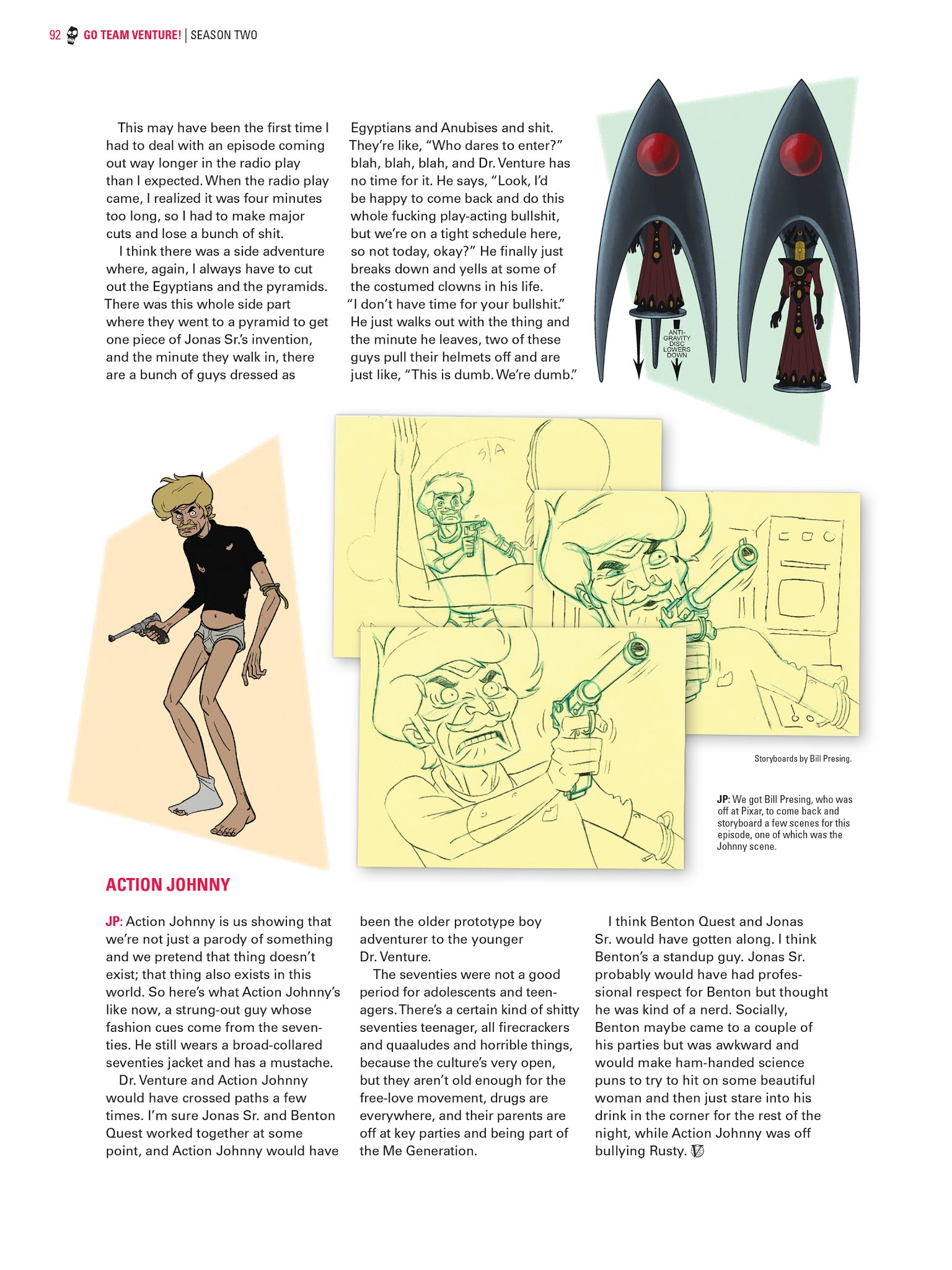 Read online Go Team Venture!: The Art and Making of The Venture Bros. comic -  Issue # TPB (Part 1) - 92