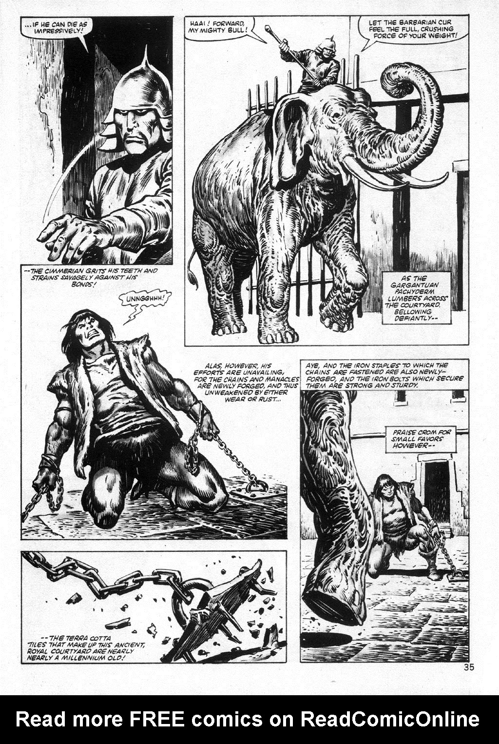 Read online The Savage Sword Of Conan comic -  Issue #95 - 35
