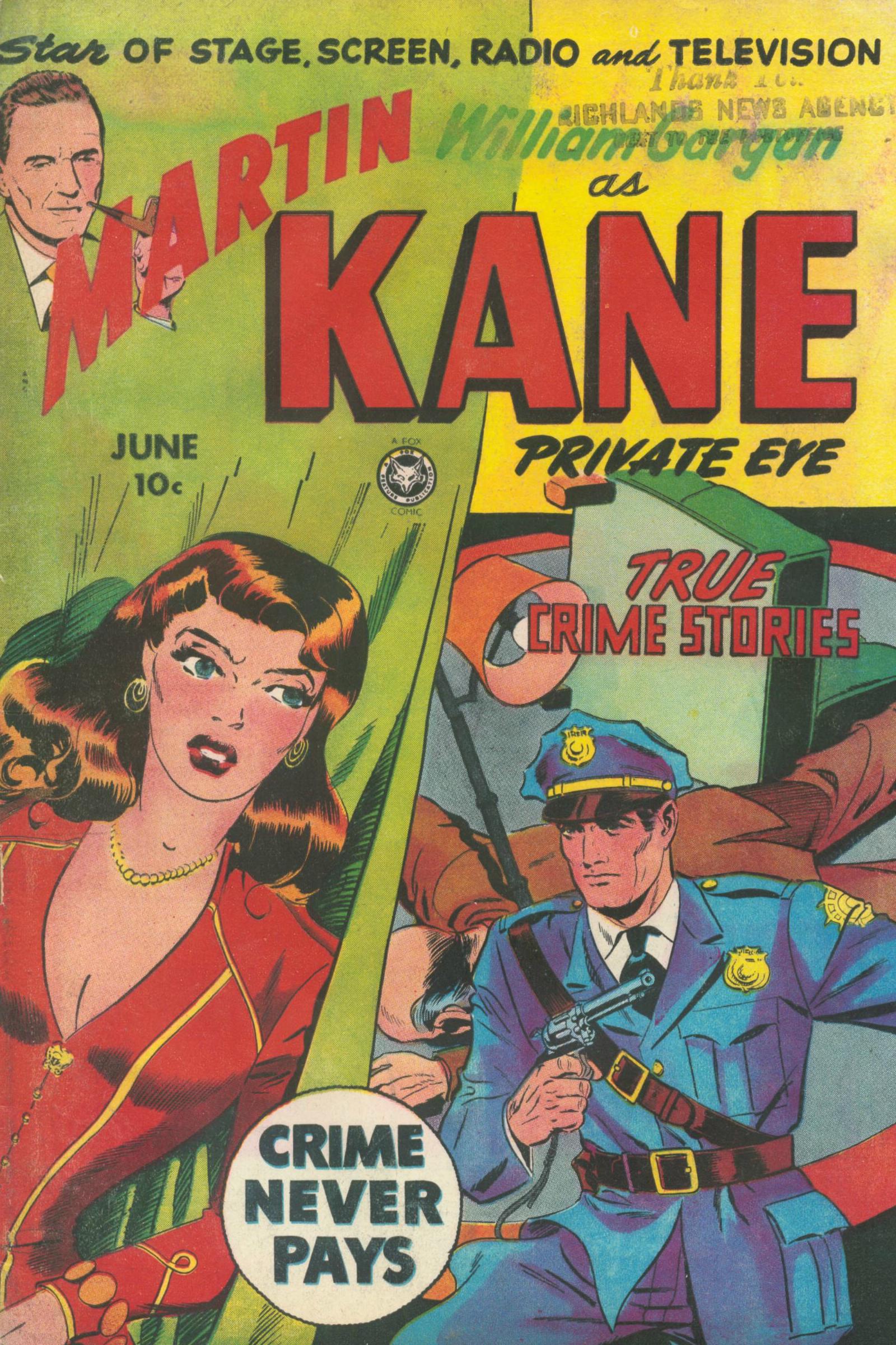 Read online Martin Kane, Private Eye comic -  Issue #1 - 1
