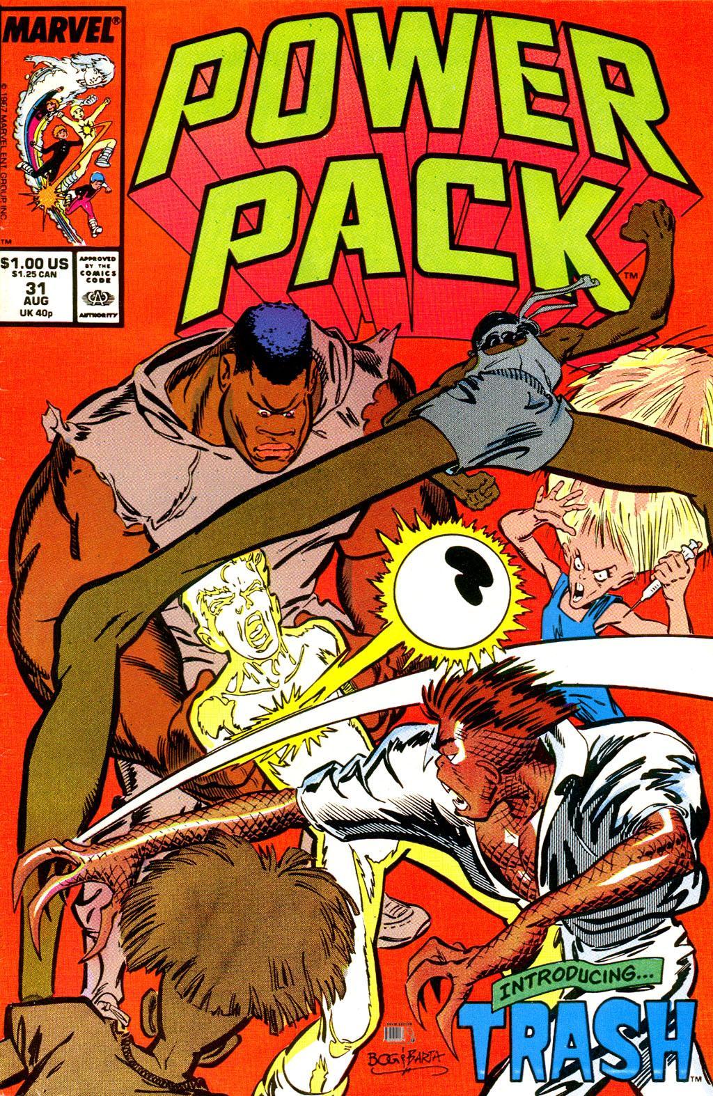 Read online Power Pack (1984) comic -  Issue #31 - 1