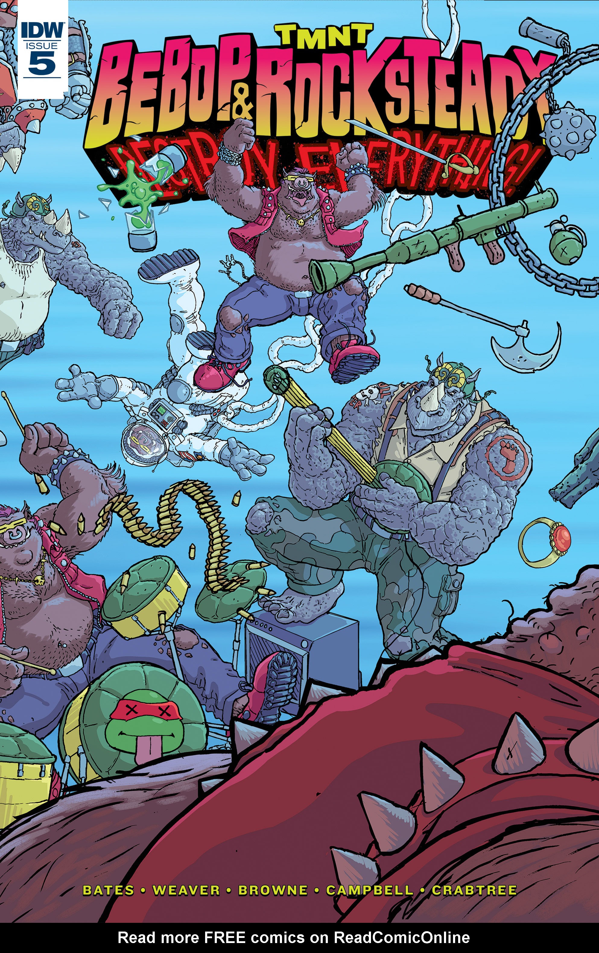 Read online Teenage Mutant Ninja Turtles Bebop & Rocksteady Destroy Everything comic -  Issue #5 - 1