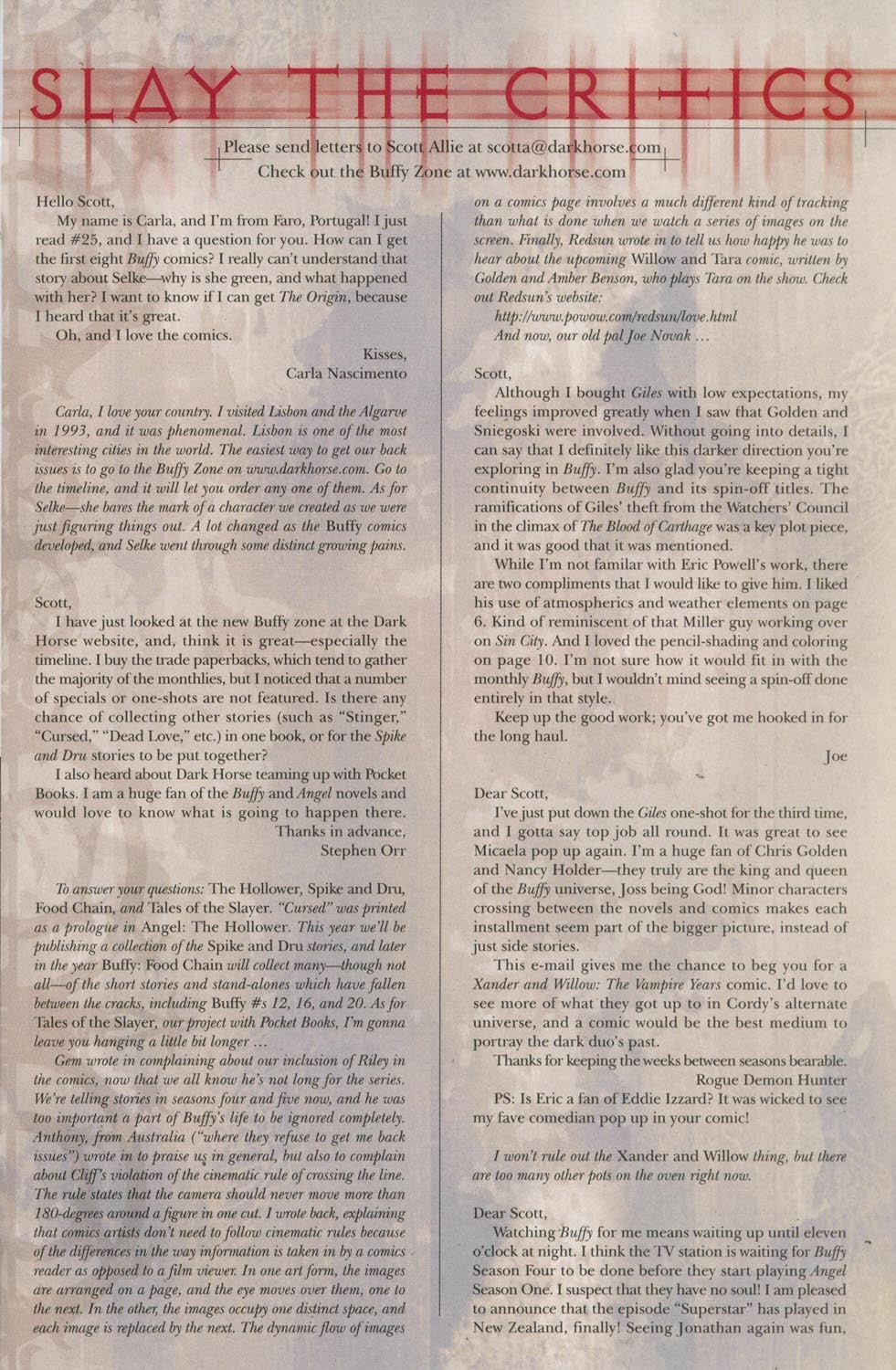 Read online Buffy the Vampire Slayer (1998) comic -  Issue #29 - 25