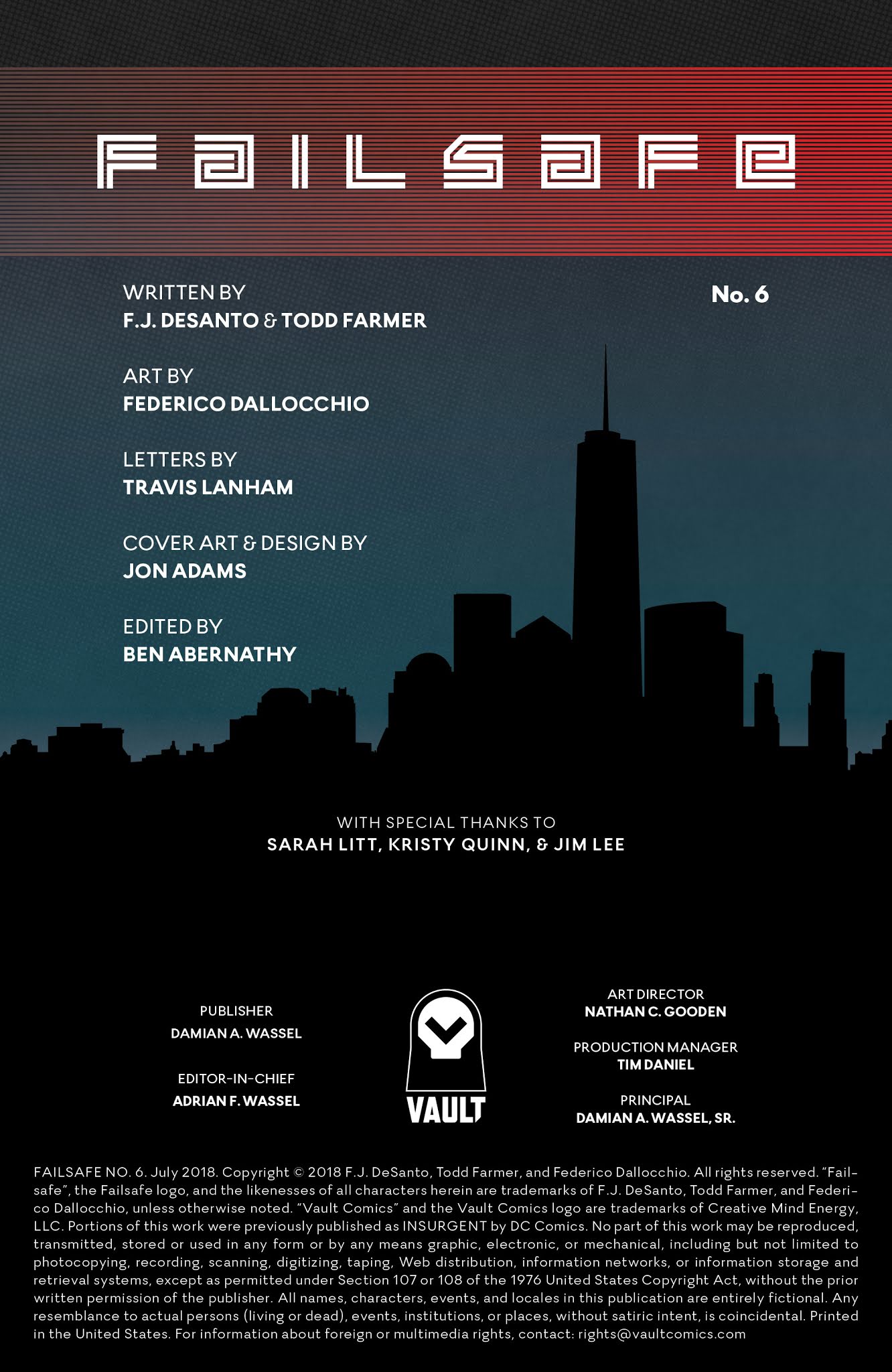 Read online Failsafe comic -  Issue #6 - 2