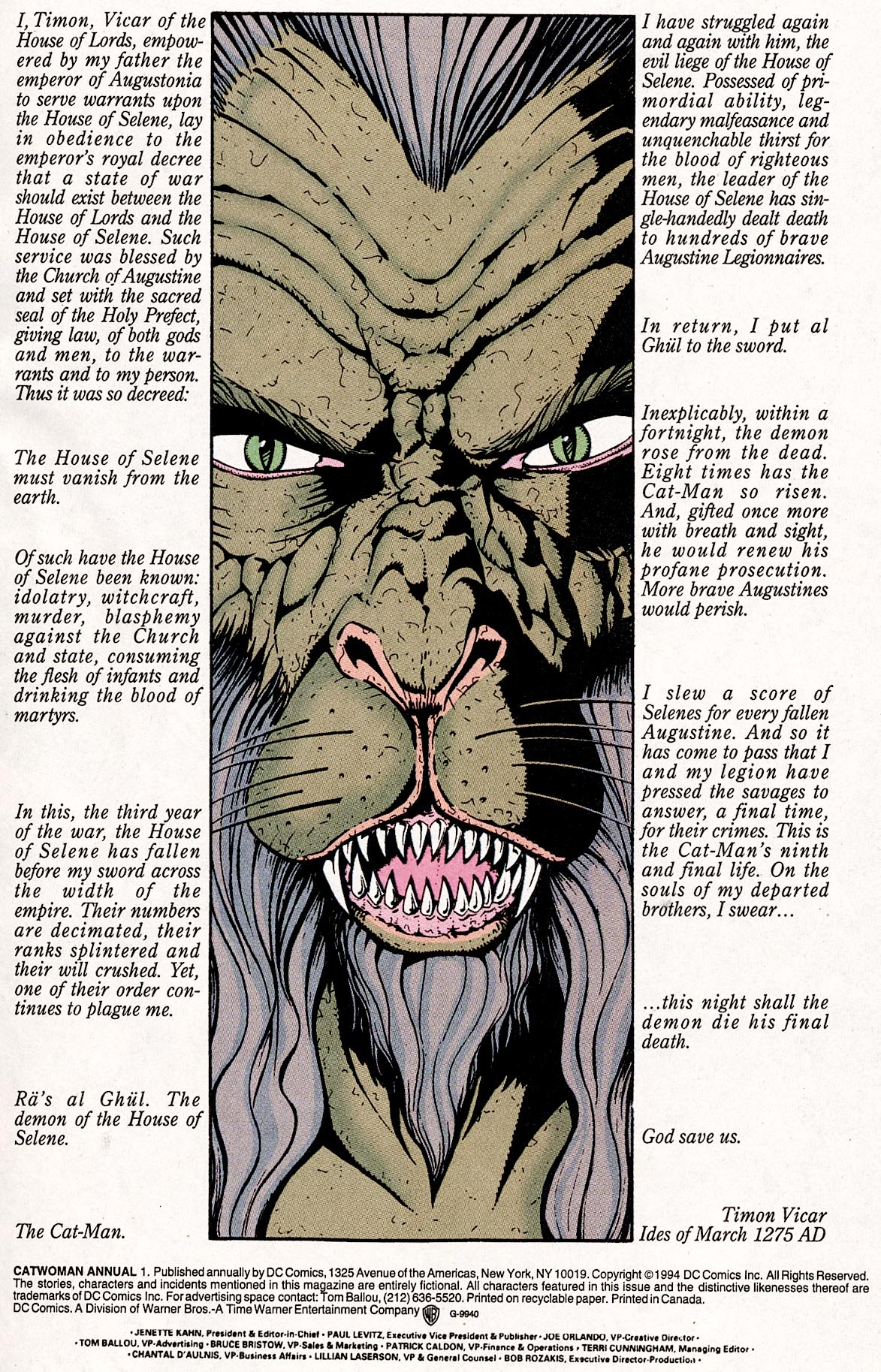 Read online Catwoman (1993) comic -  Issue # Annual 1 - 2