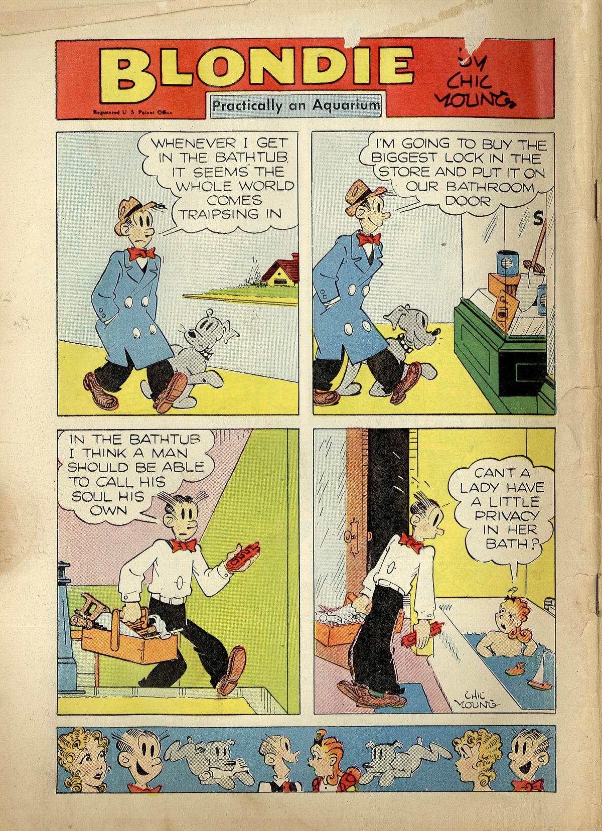 Read online Blondie Comics (1947) comic -  Issue #14 - 36