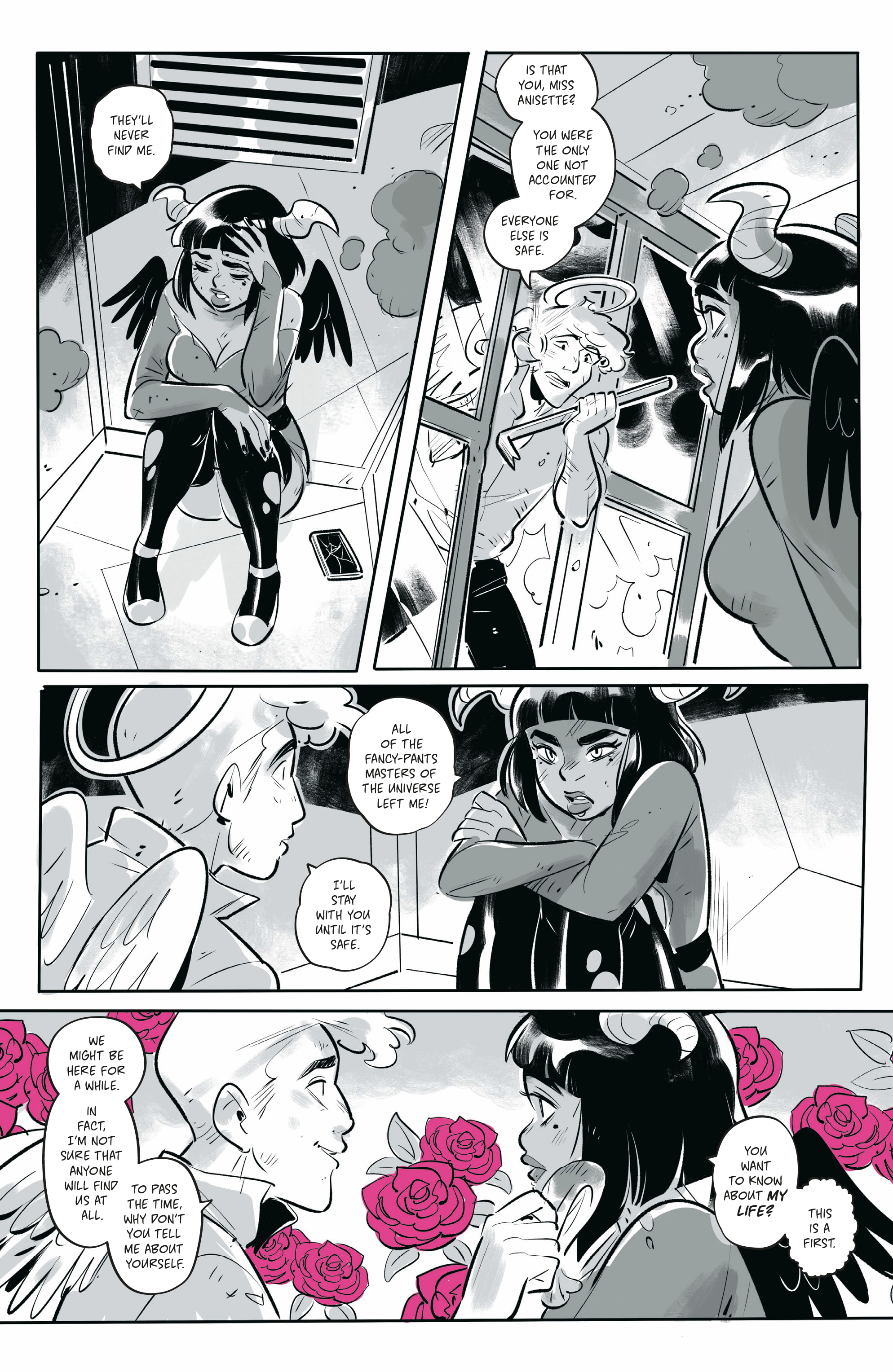 Read online Mirka Andolfo's Sweet Paprika: Black White & Pink (One-Shot) comic -  Issue # Full - 13