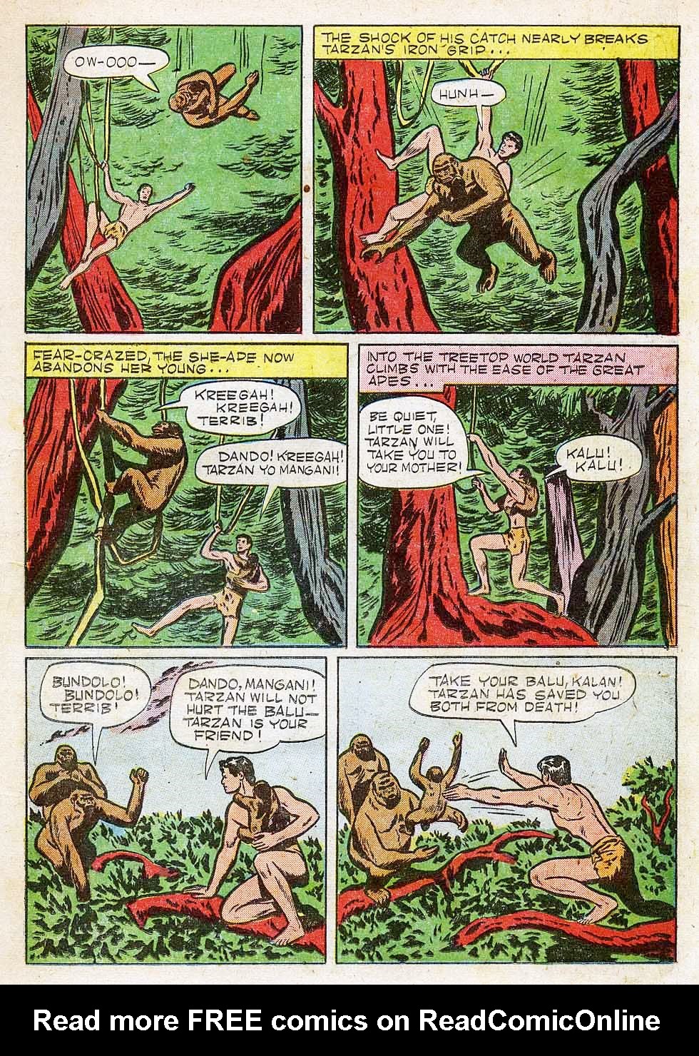 Read online Tarzan (1948) comic -  Issue #20 - 7