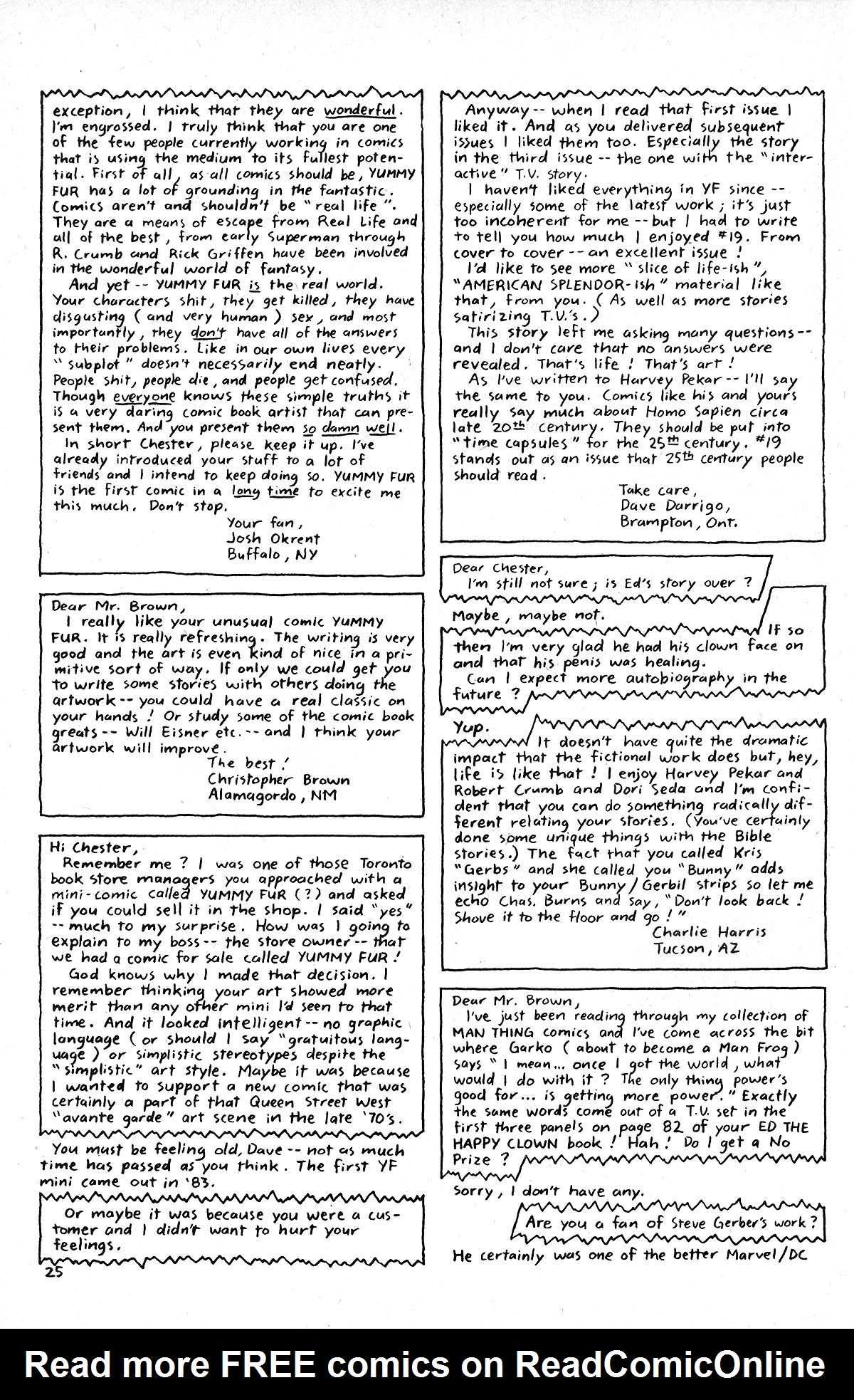 Read online Yummy Fur comic -  Issue #20 - 26
