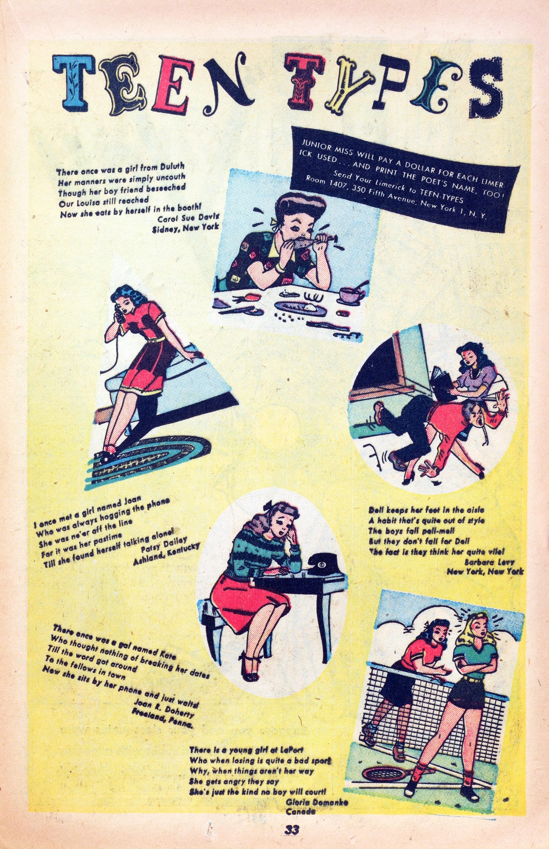 Read online Junior Miss (1947) comic -  Issue #26 - 28