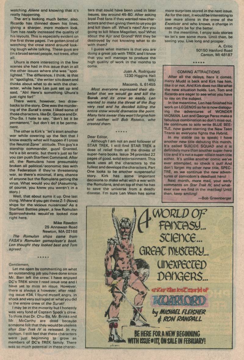 Read online Star Trek (1984) comic -  Issue #38 - 25