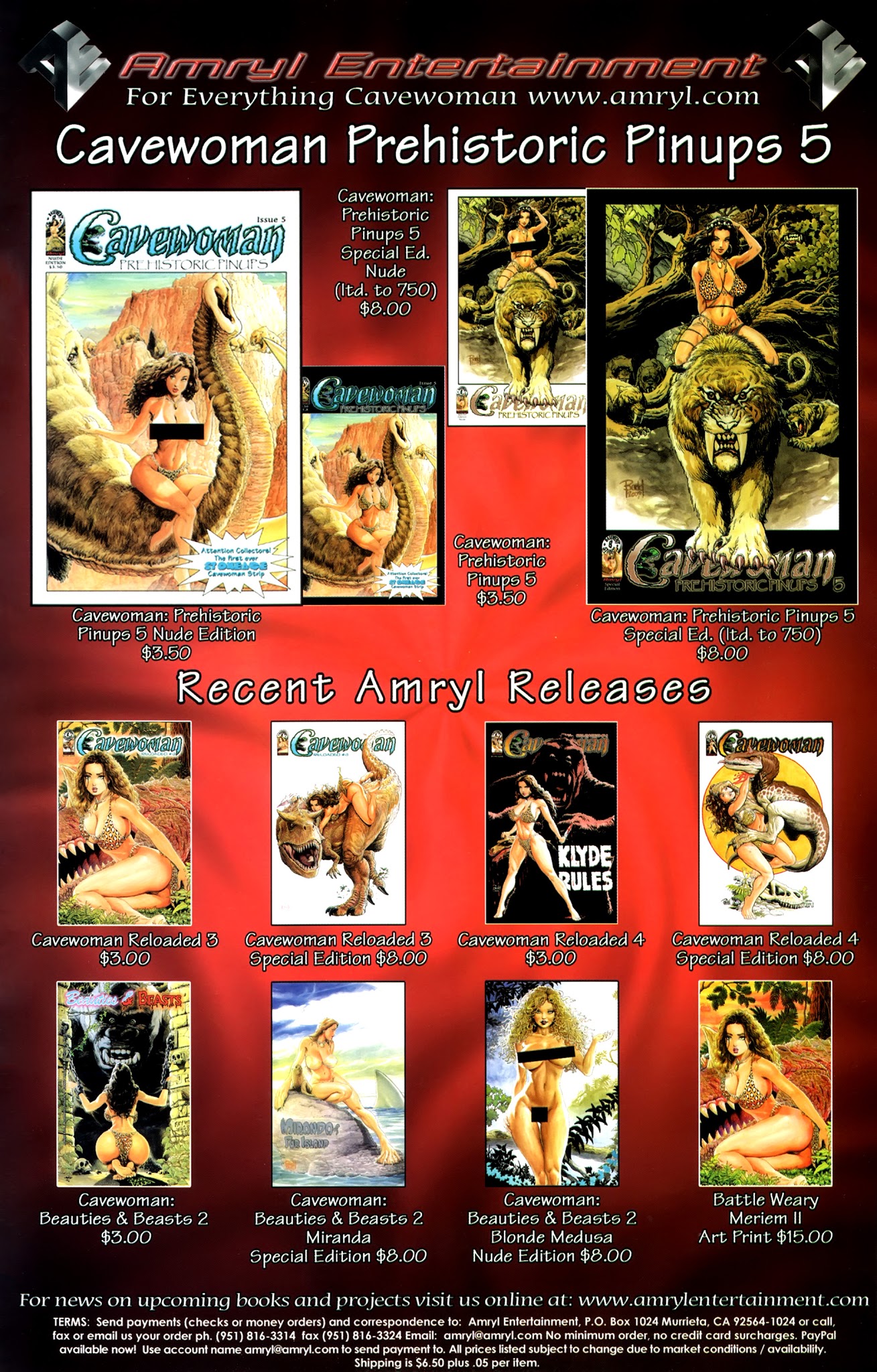 Read online Cavewoman: Prehistoric Pinups comic -  Issue #5 - 22
