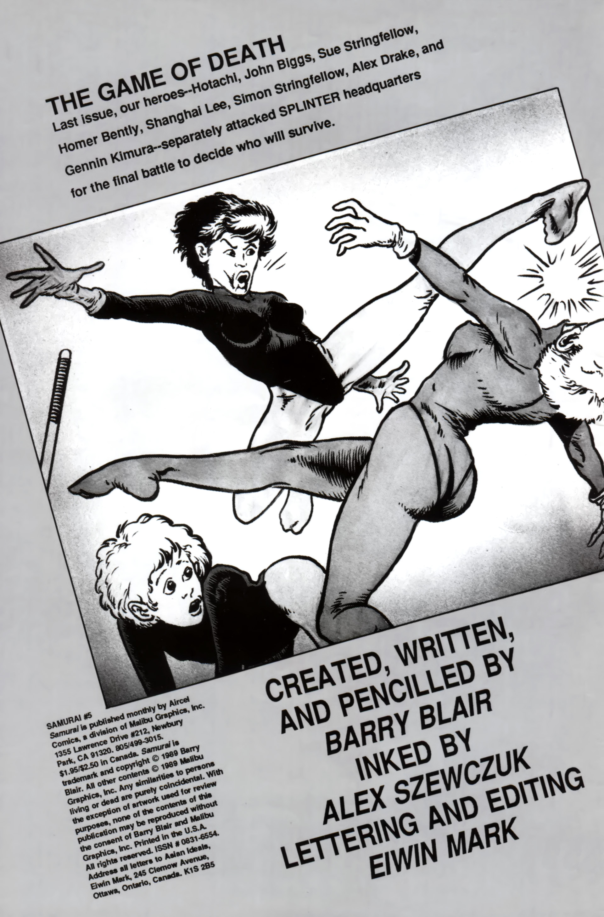 Read online Samurai (1988) comic -  Issue #5 - 2