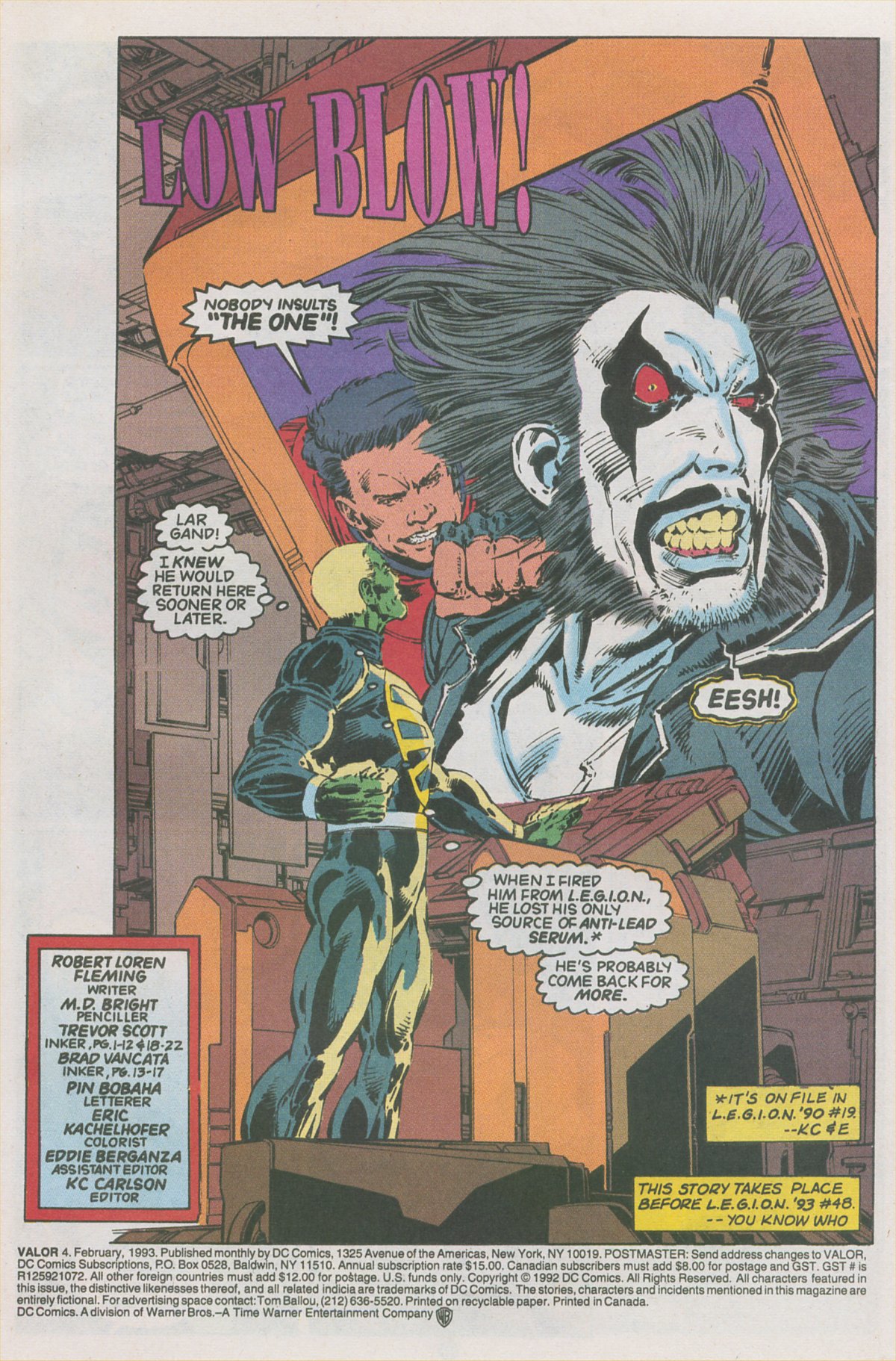 Read online Valor (1992) comic -  Issue #4 - 2