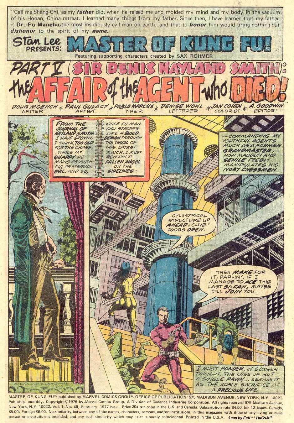 Read online Master of Kung Fu (1974) comic -  Issue #49 - 2