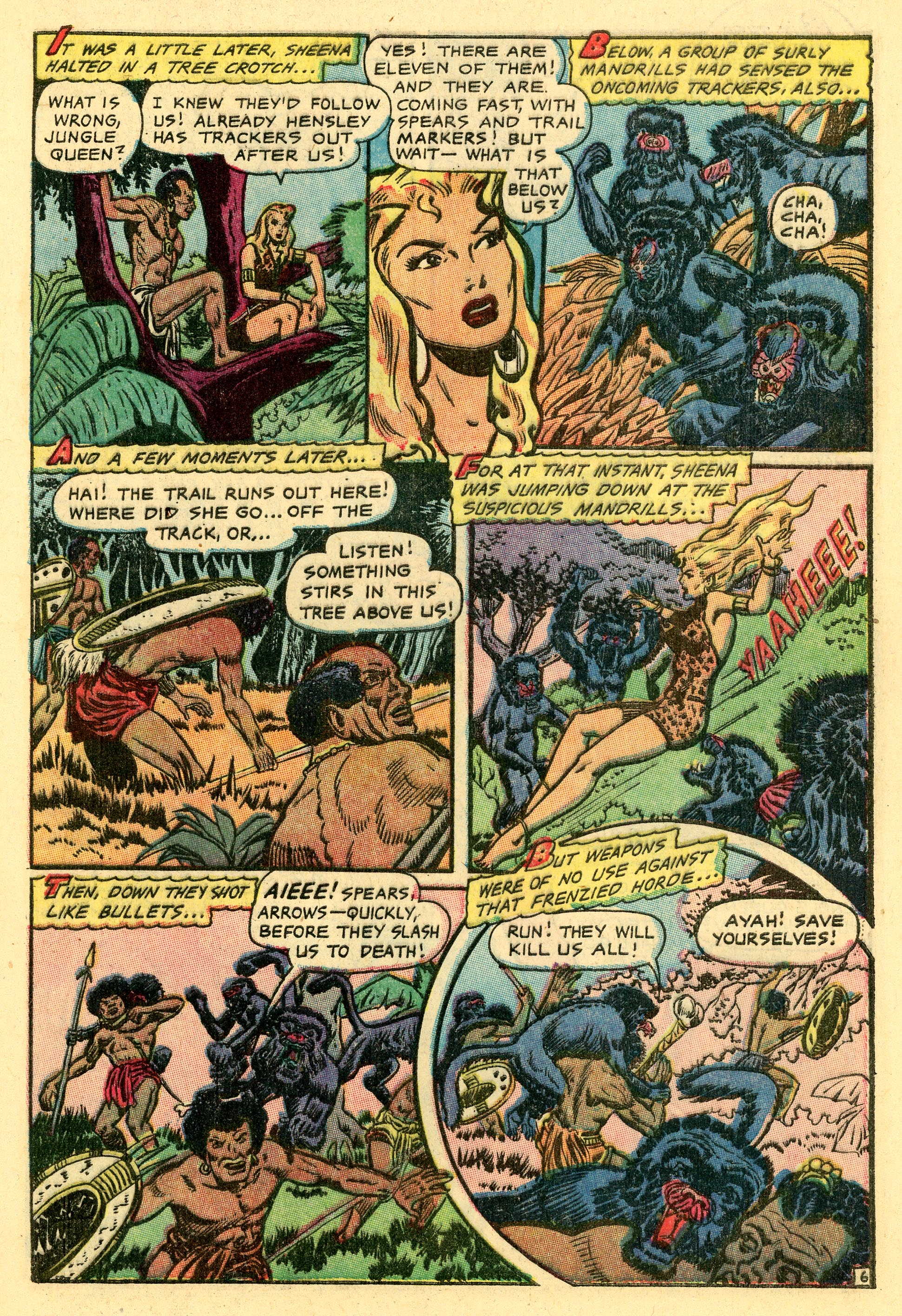 Read online Sheena, Queen of the Jungle (1942) comic -  Issue #17 - 9