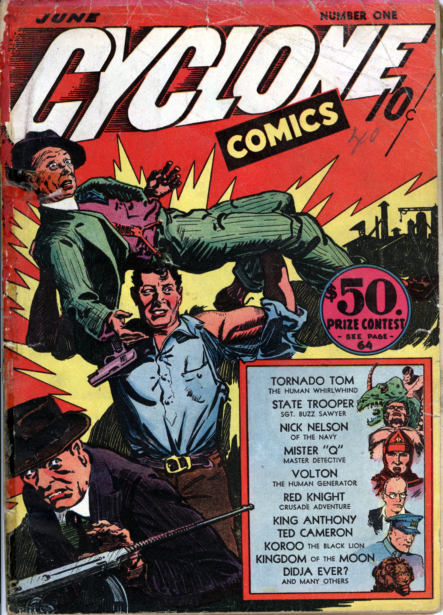Read online Cyclone Comics comic -  Issue #1 - 1