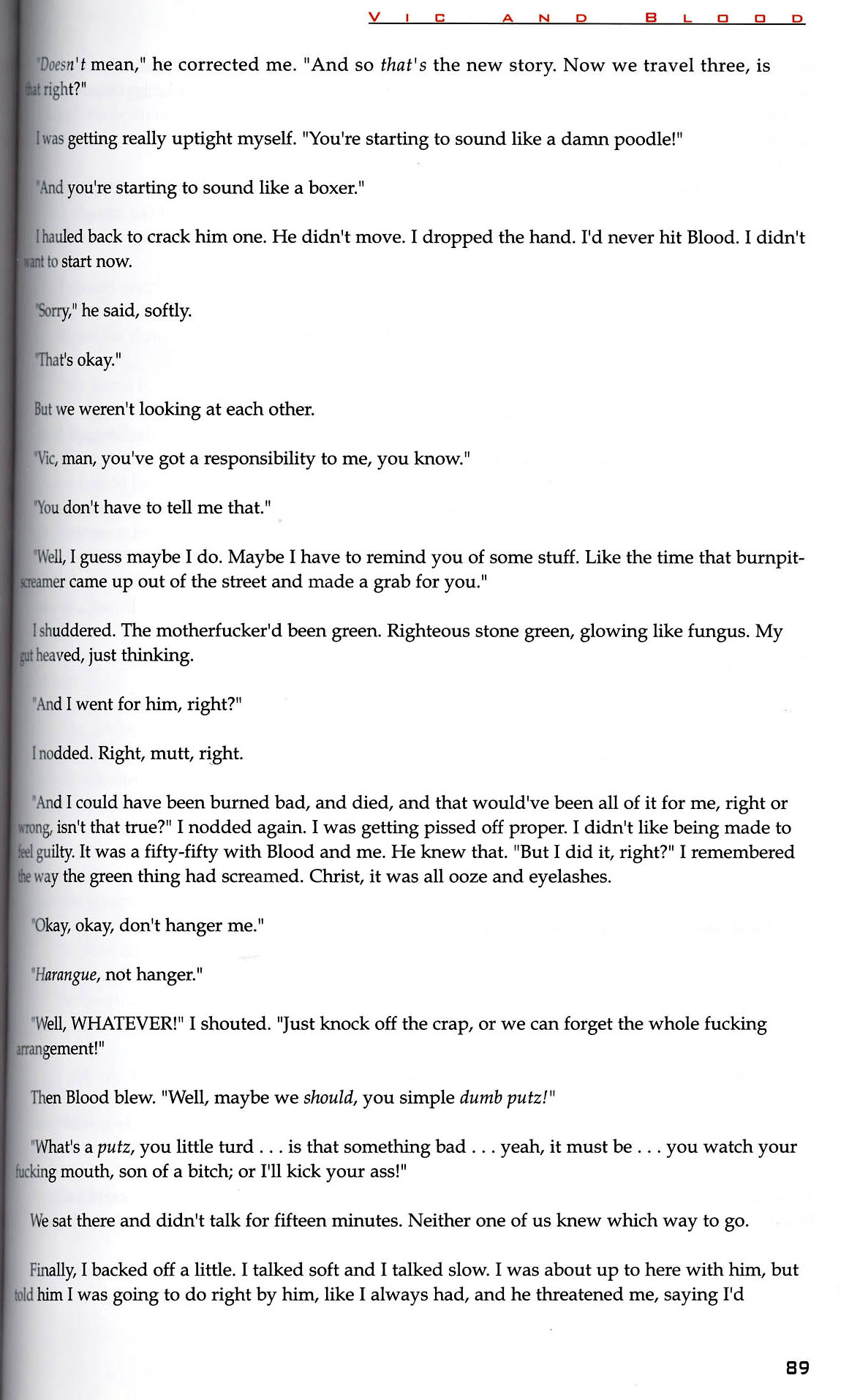 Read online Vic and Blood comic -  Issue # TPB - 90