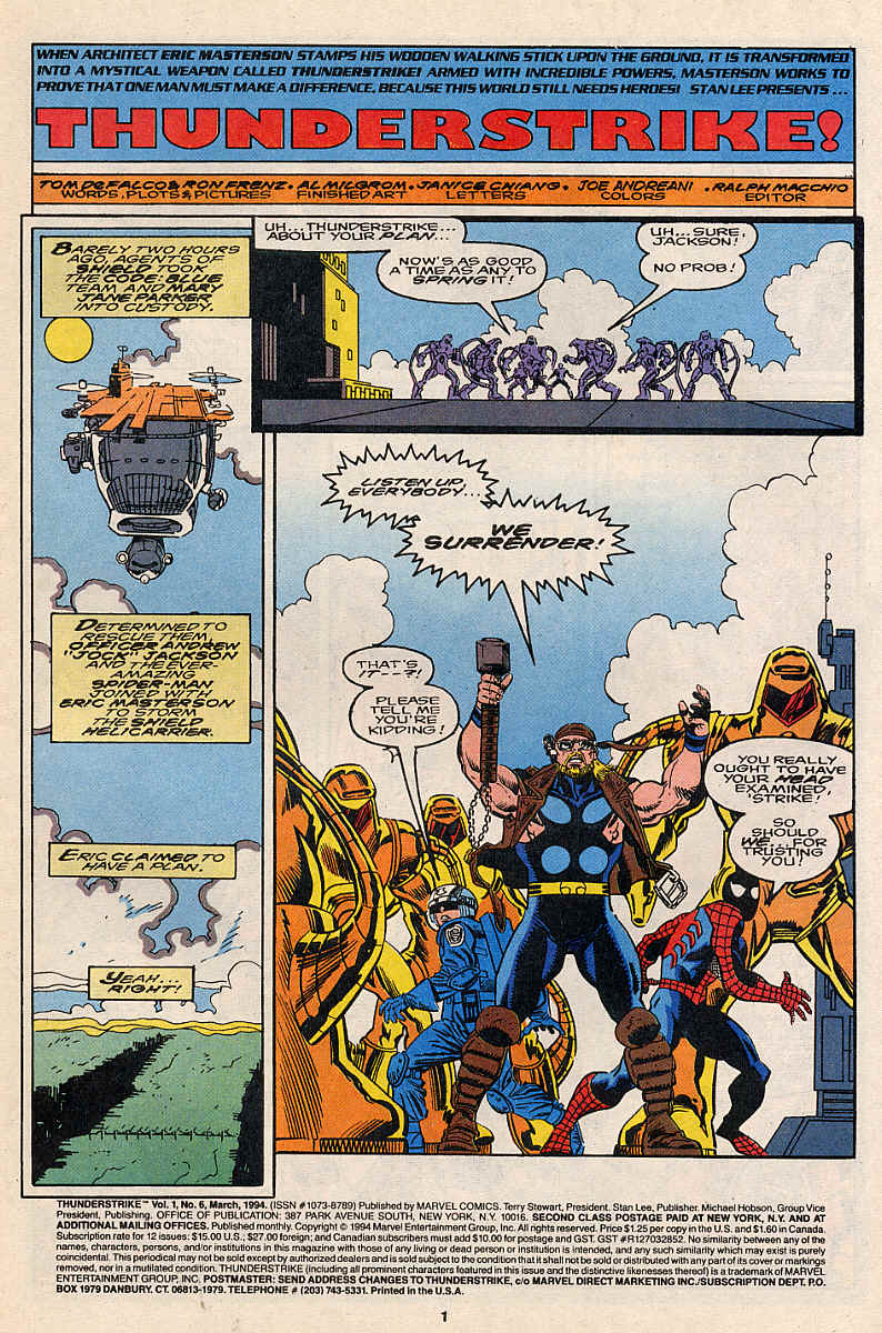Read online Thunderstrike (1993) comic -  Issue #6 - 2