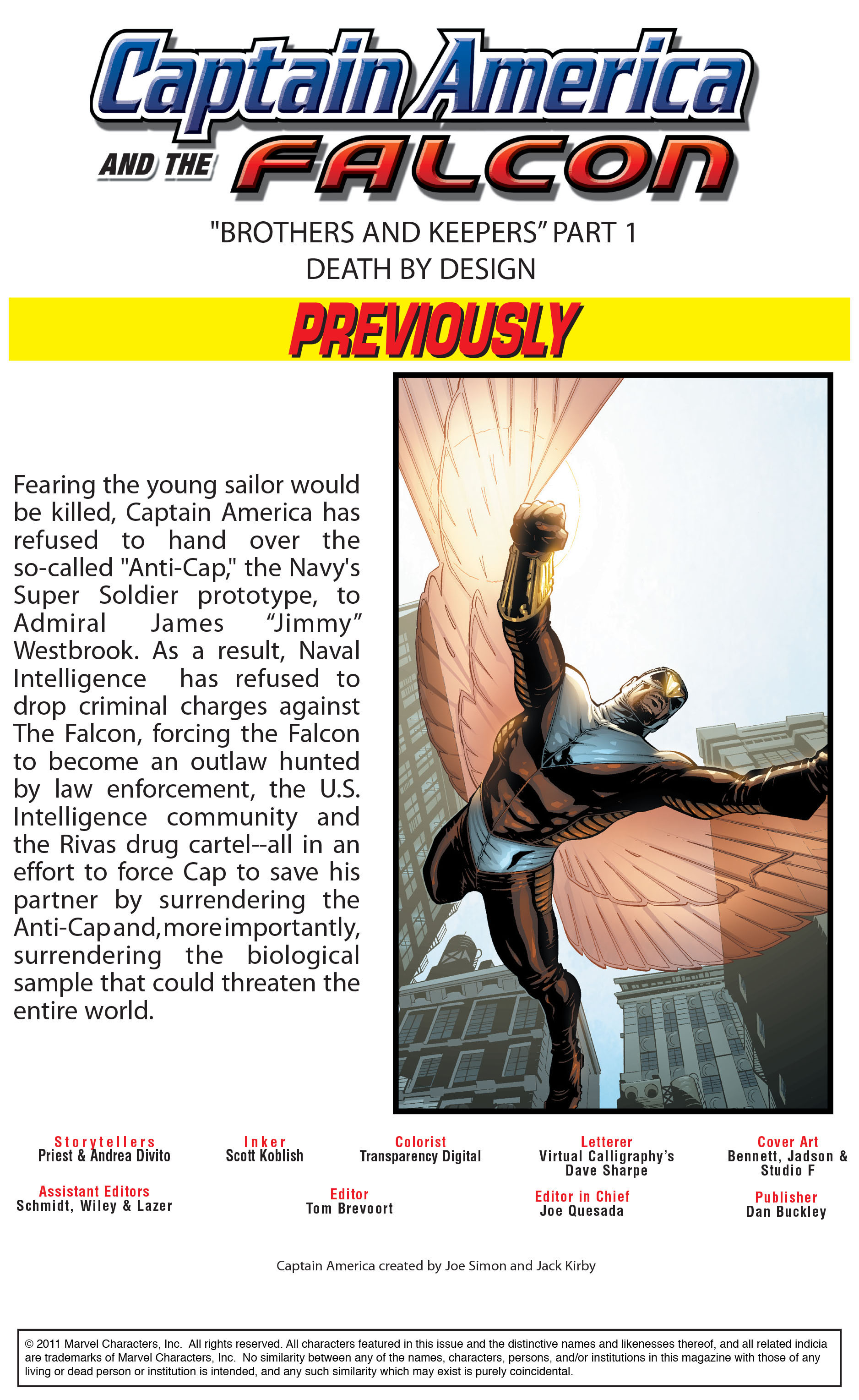 Captain America & the Falcon 8 Page 1
