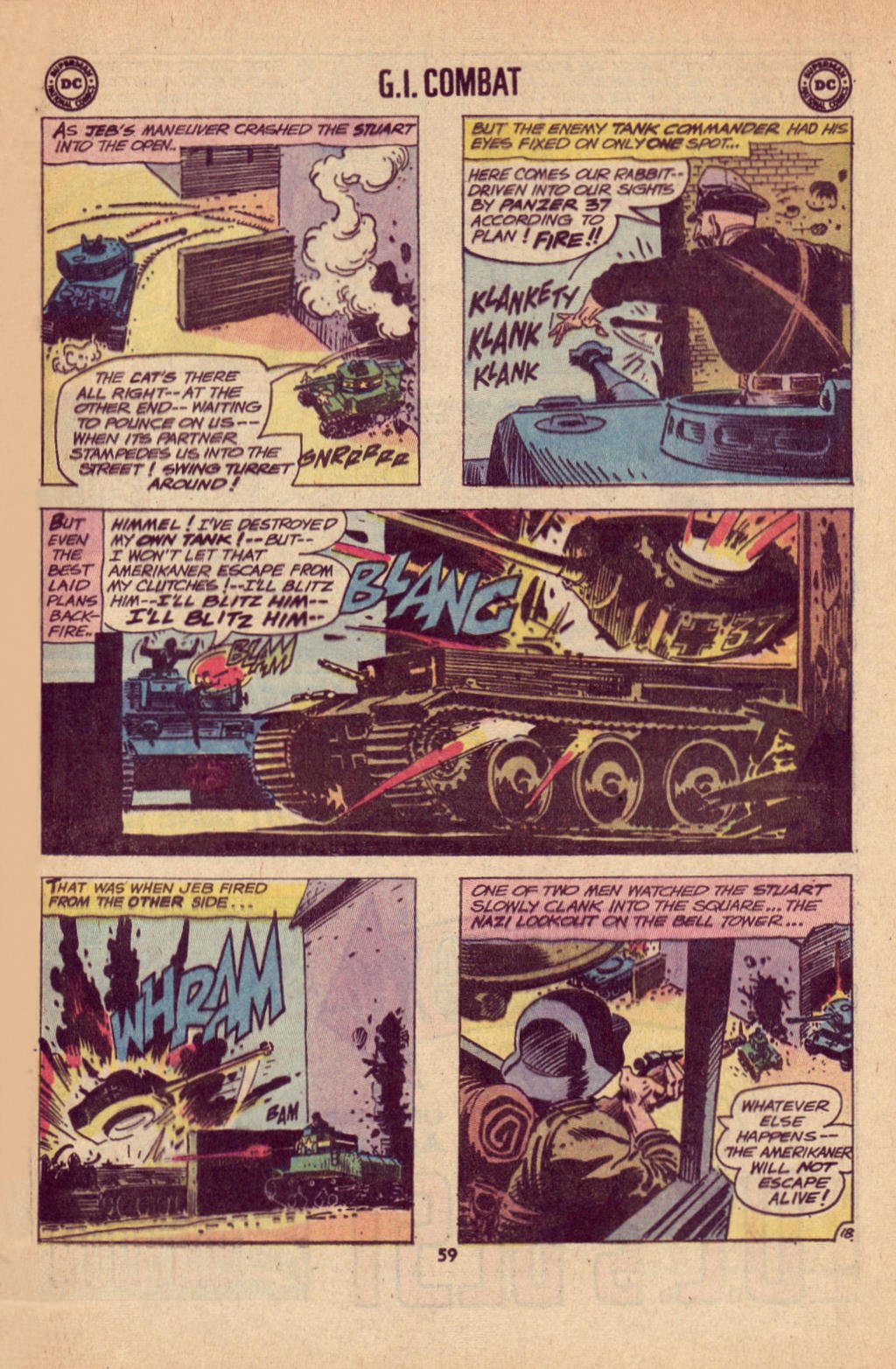 Read online G.I. Combat (1952) comic -  Issue #148 - 61