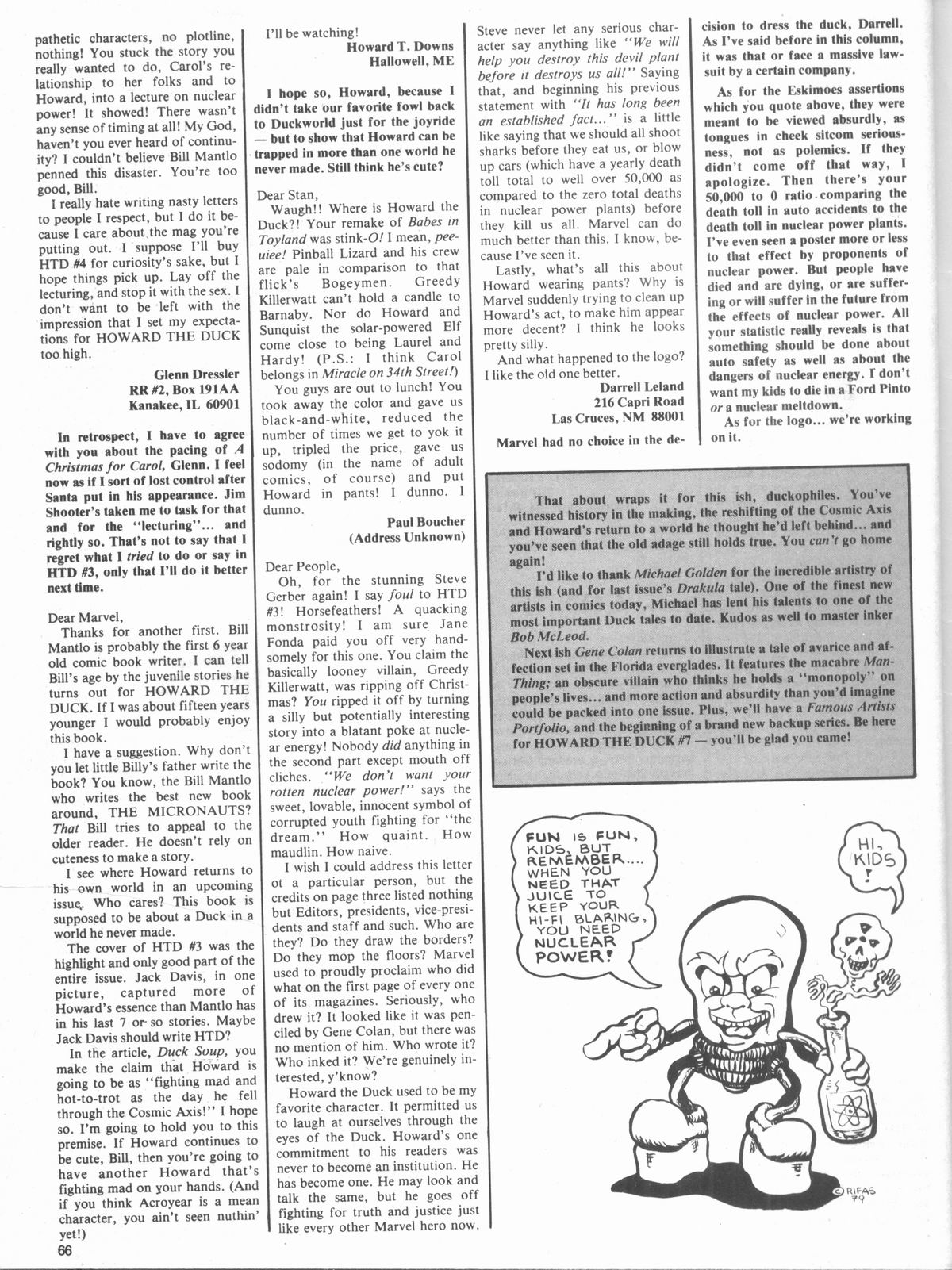 Read online Howard the Duck (1979) comic -  Issue #6 - 66