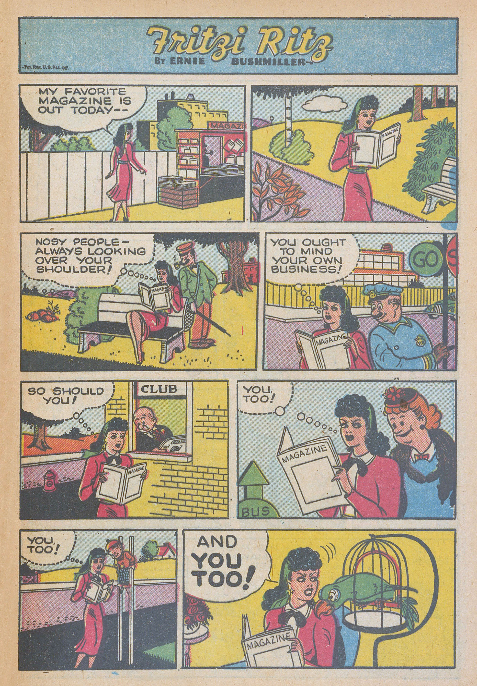 Read online Fritzi Ritz (1953) comic -  Issue #54 - 31