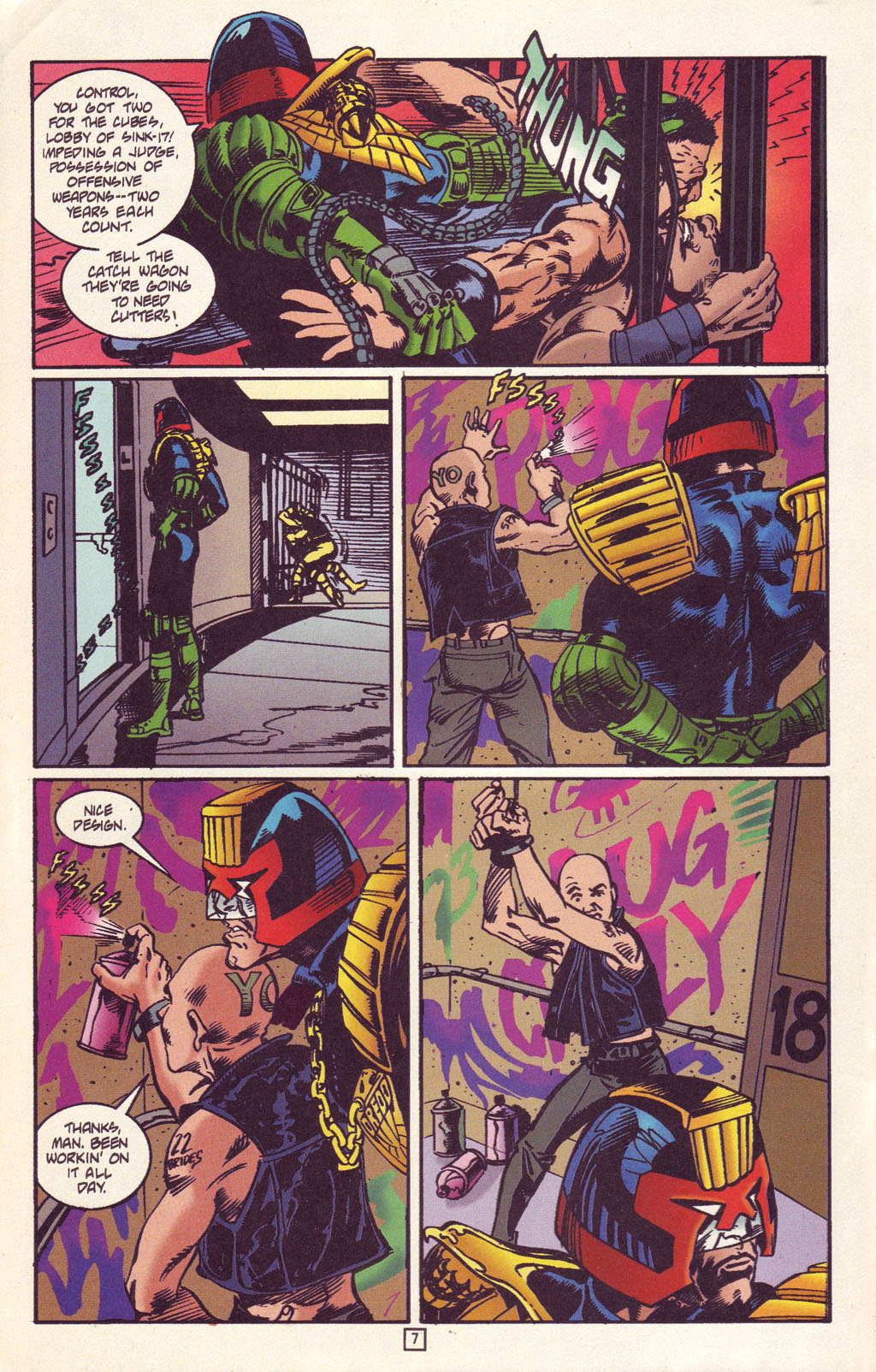 Read online Judge Dredd: Legends of the Law comic -  Issue #2 - 8