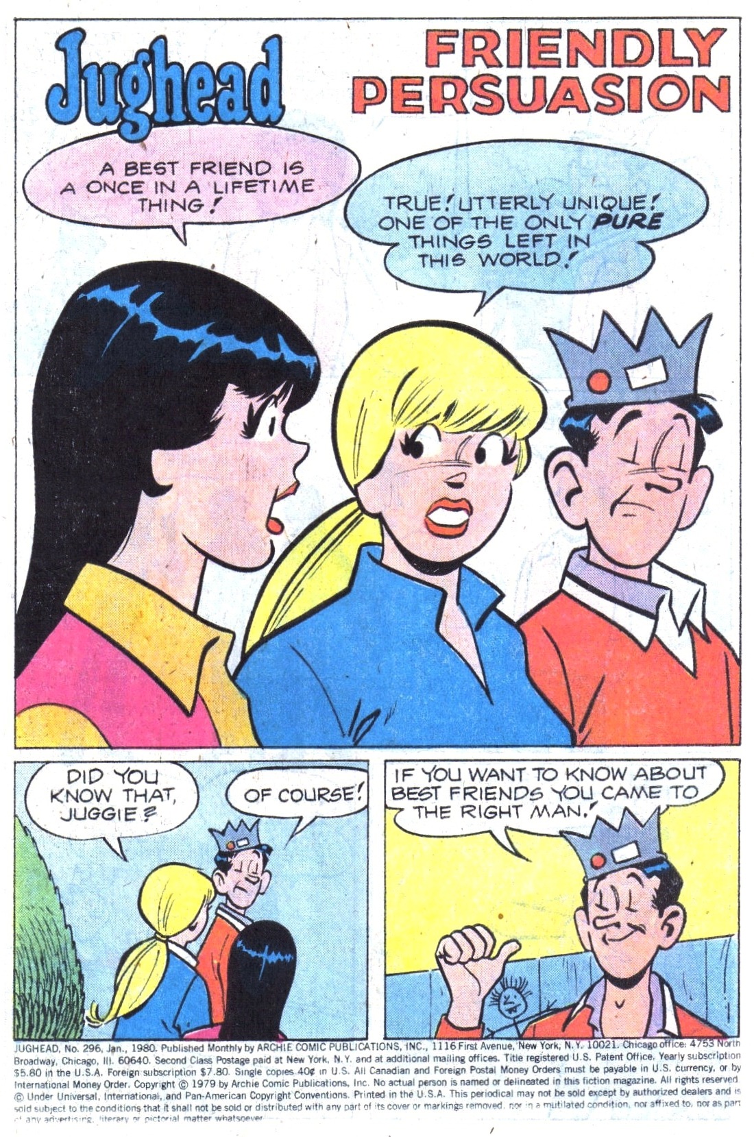 Read online Jughead (1965) comic -  Issue #296 - 3