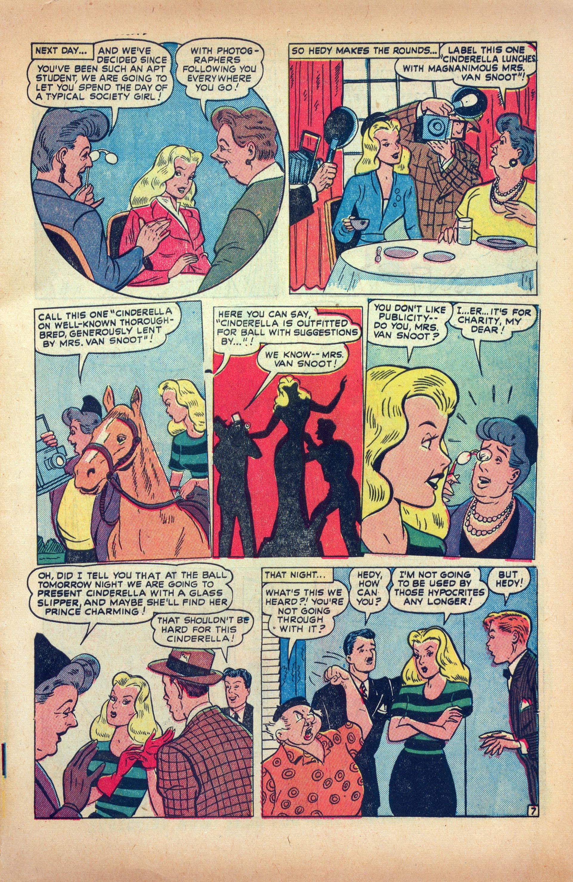 Read online Hedy Of Hollywood Comics comic -  Issue #42 - 9