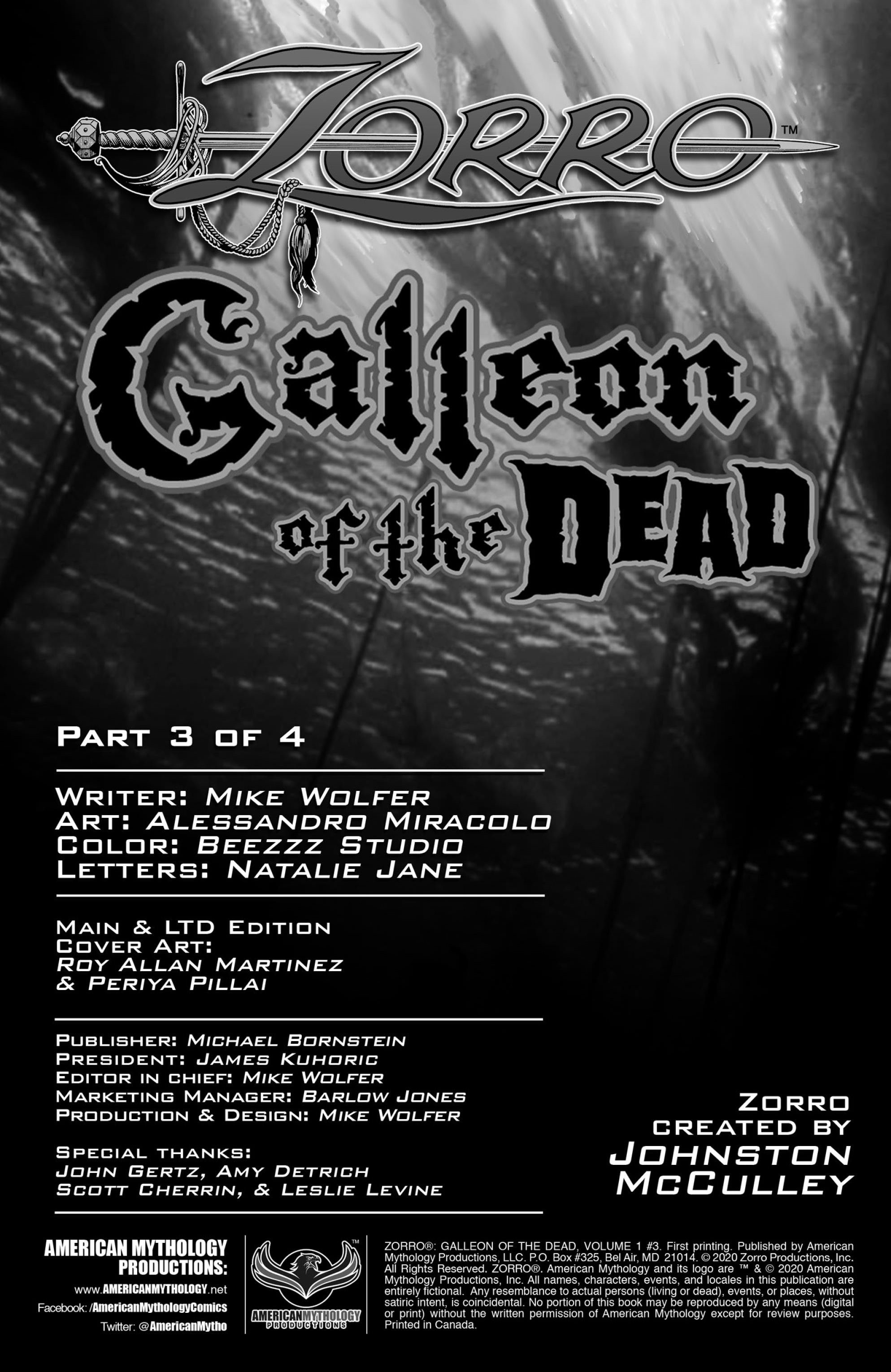 Read online Zorro: Galleon Of the Dead comic -  Issue #3 - 2