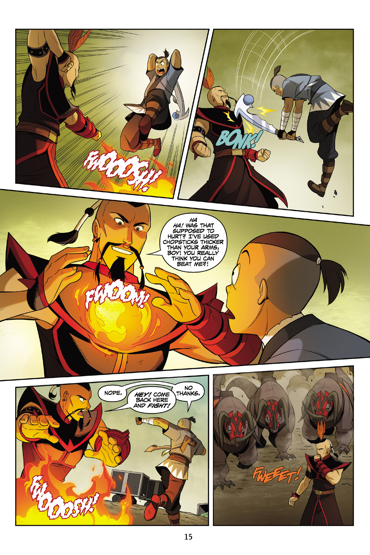 Read online Nickelodeon Avatar: The Last Airbender - The Rift comic -  Issue # Part 2 - 16