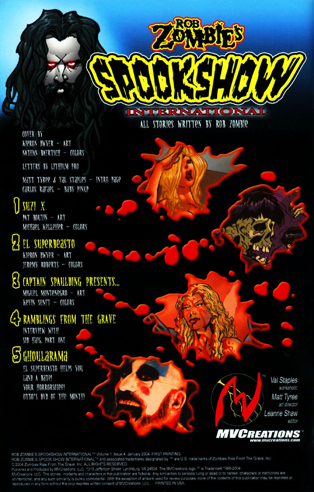 Read online Rob Zombie's Spookshow International comic -  Issue #4 - 2