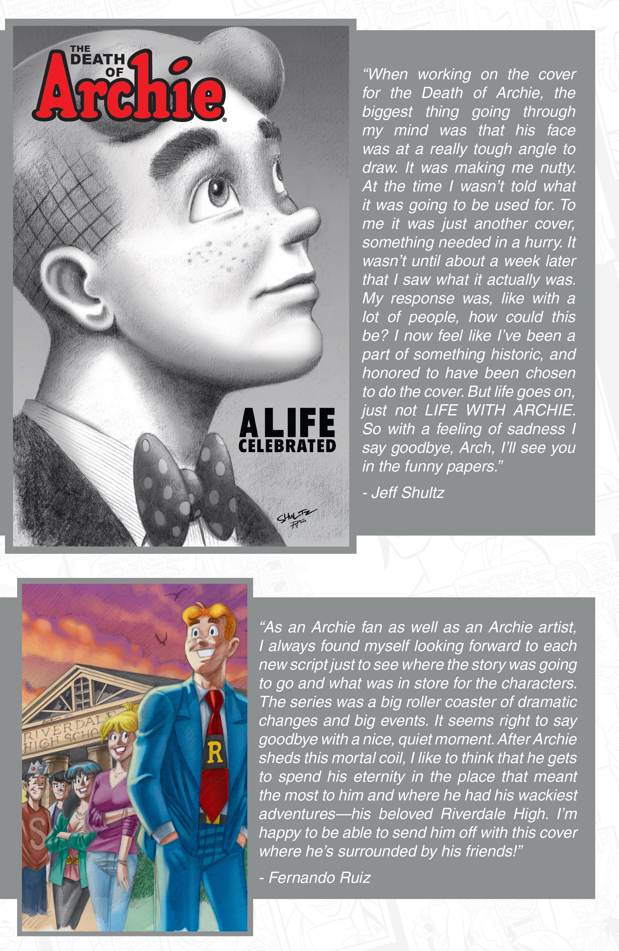 Read online The Death of Archie: A Life Celebrated comic -  Issue # TPB - 125