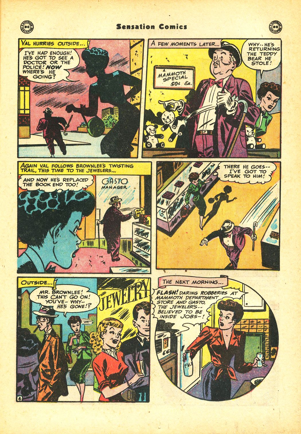 Read online Sensation (Mystery) Comics comic -  Issue #86 - 19