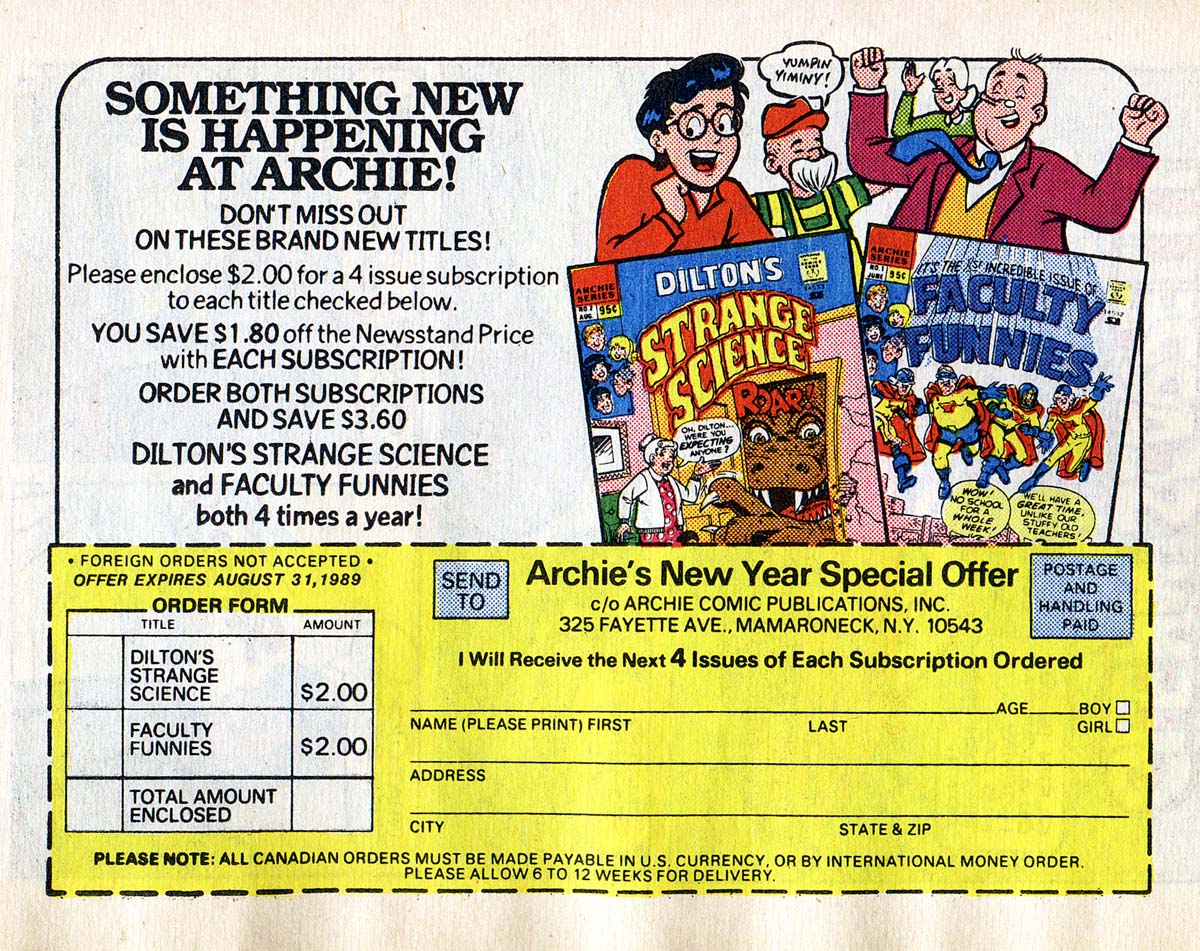 Read online Archie Annual Digest Magazine comic -  Issue #55 - 82