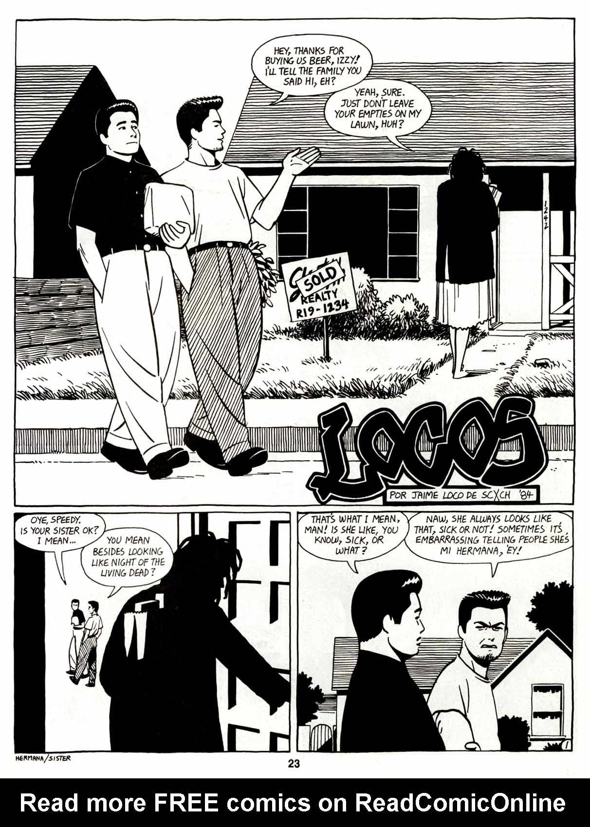 Read online Love and Rockets (1982) comic -  Issue #7 - 25