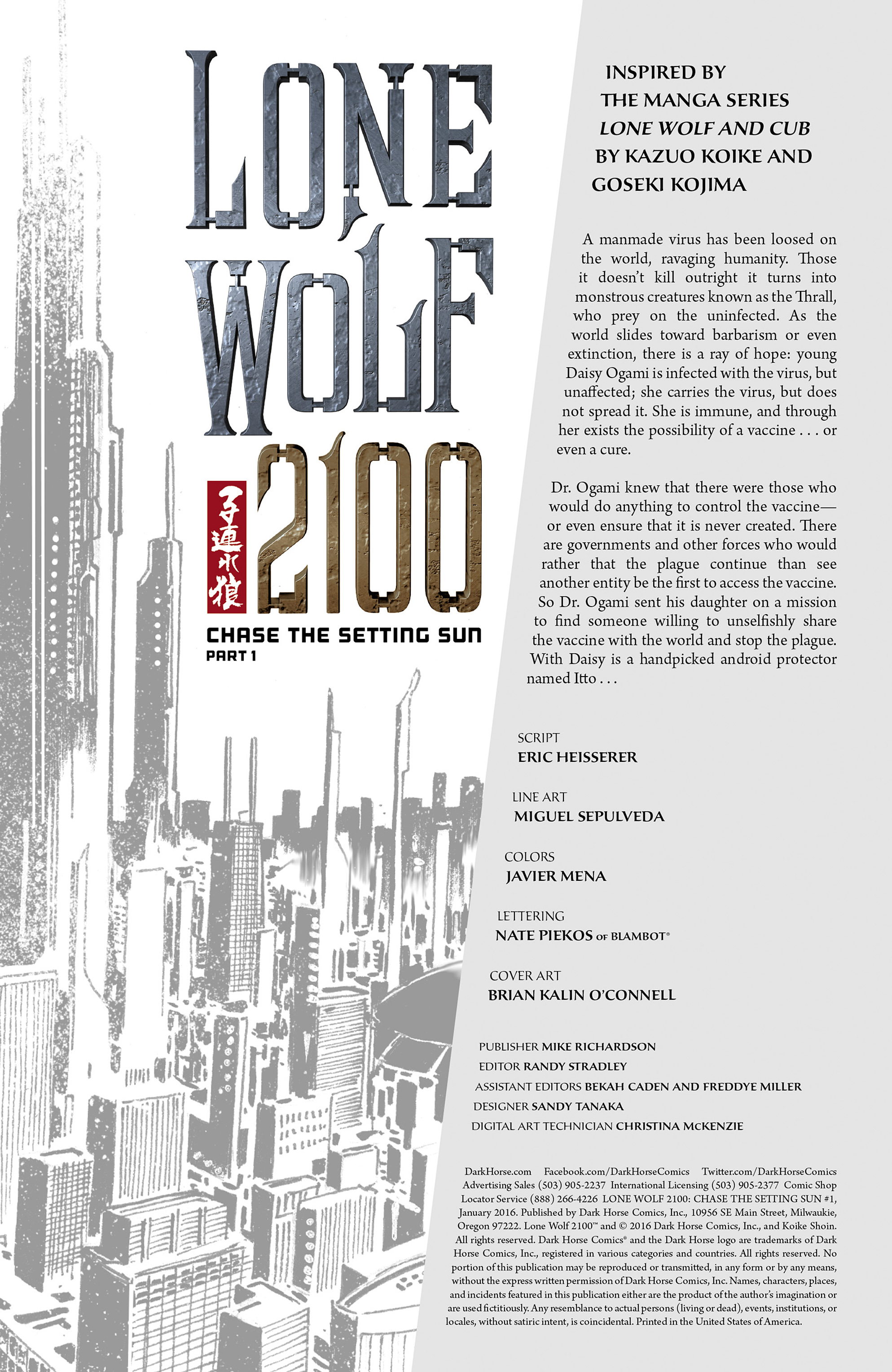 Read online Lone Wolf 2100: Chase the Setting Sun comic -  Issue #1 - 2