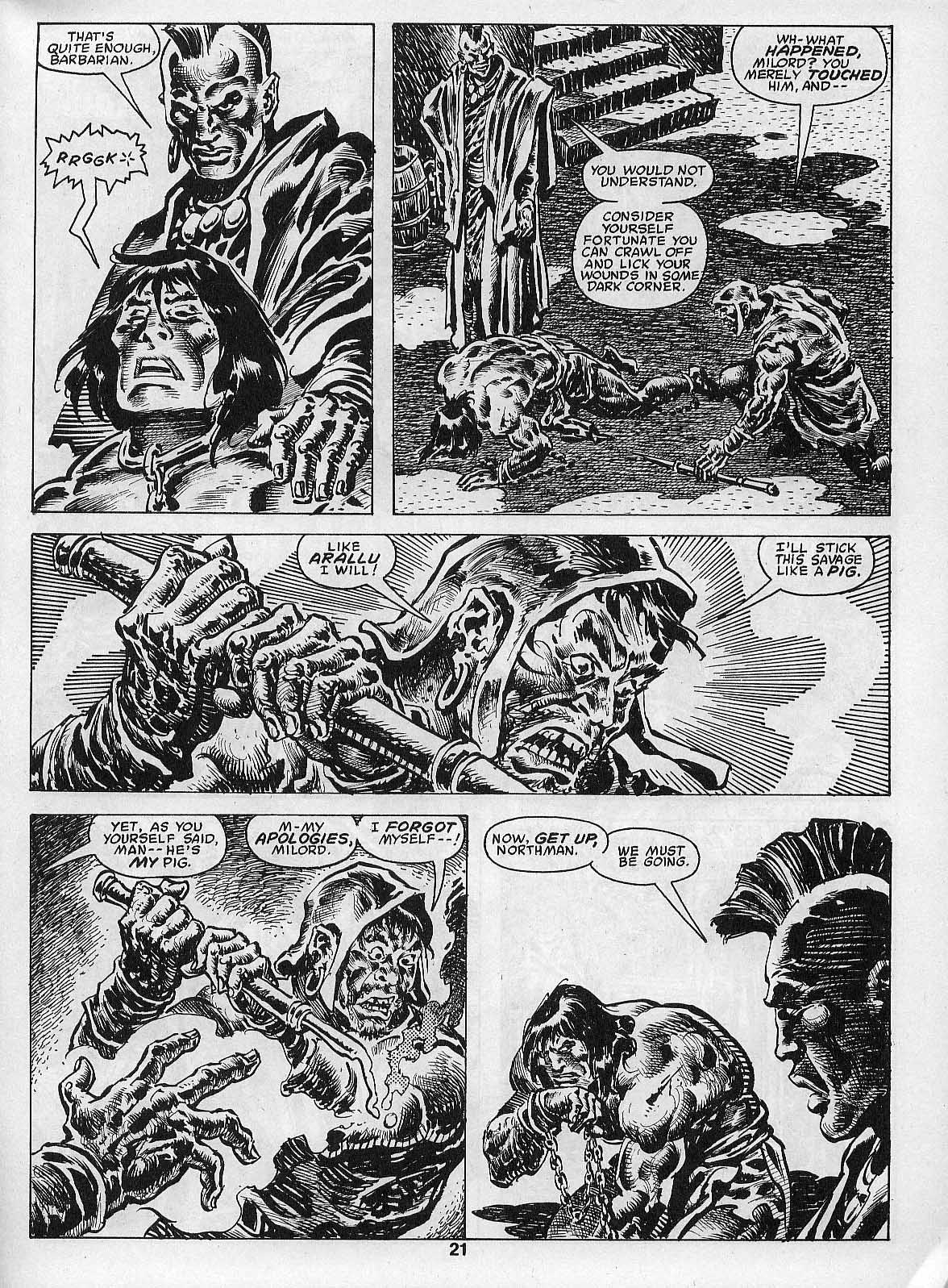 Read online The Savage Sword Of Conan comic -  Issue #205 - 23