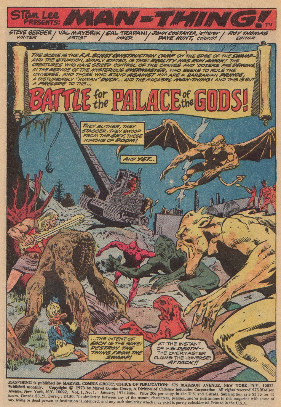 Read online Man-Thing (1974) comic -  Issue #1 - 2