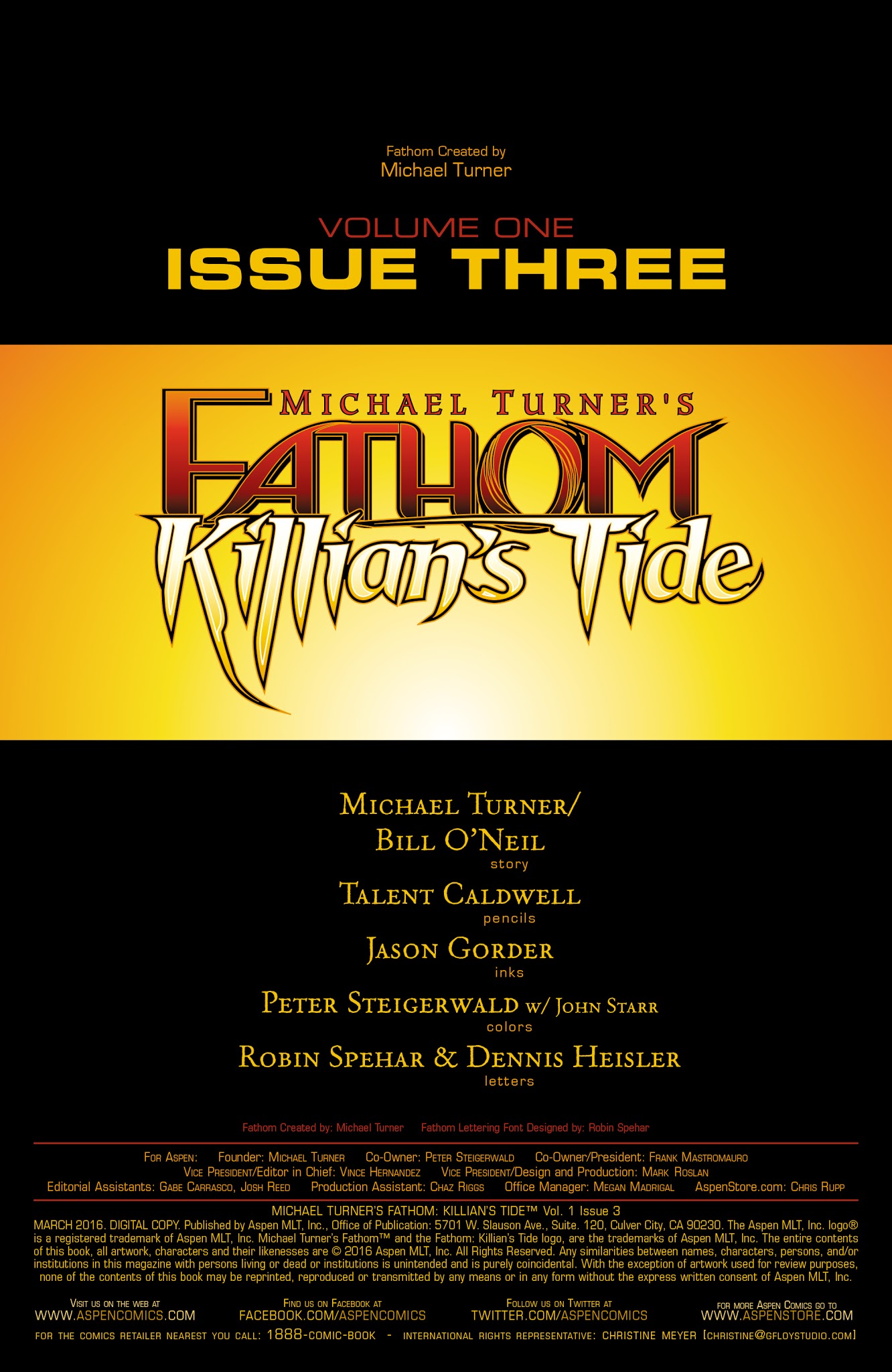 Read online Fathom: Killian's Tide comic -  Issue #3 - 3