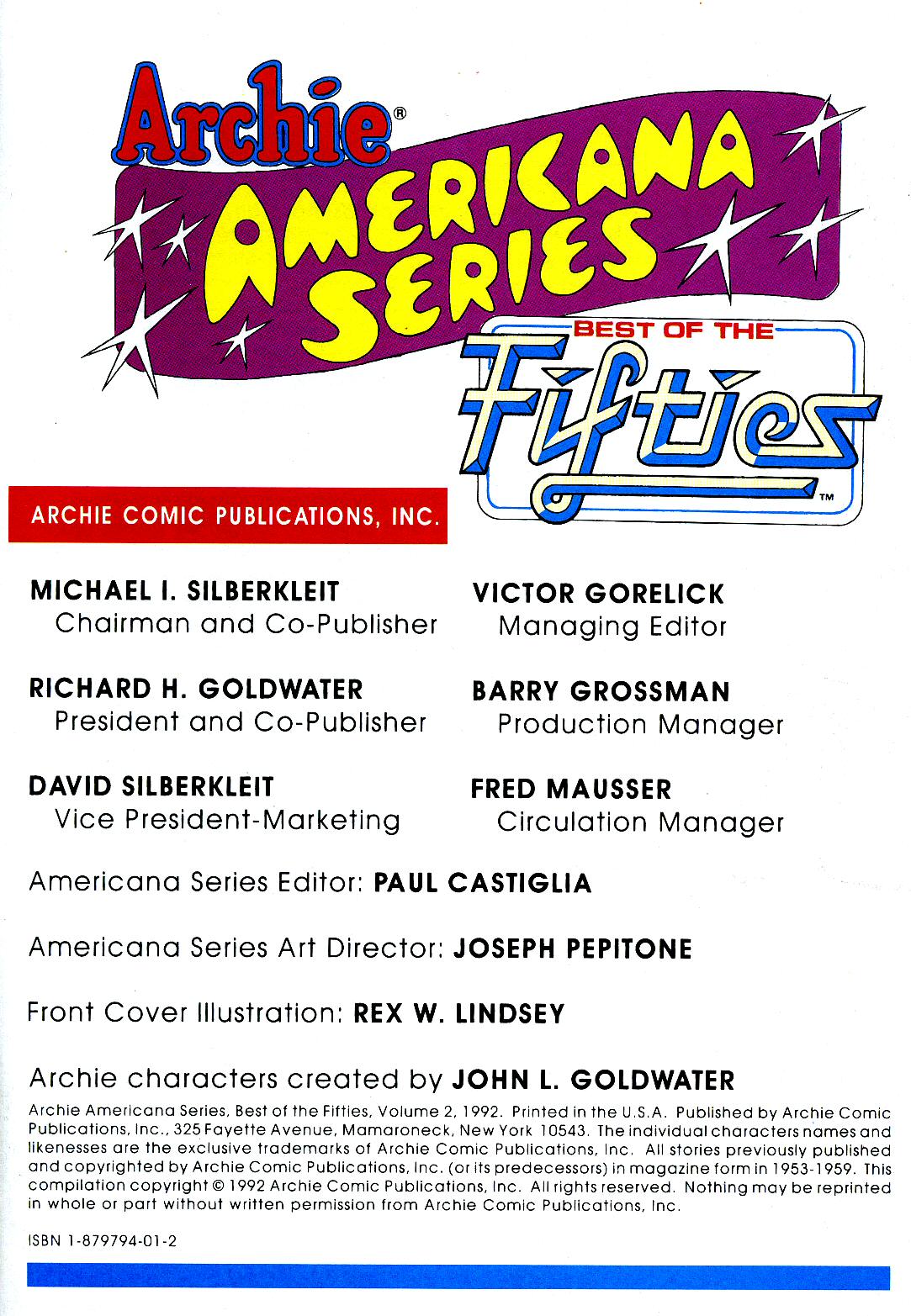 Read online Archie Americana Series comic -  Issue # TPB 2 - 3