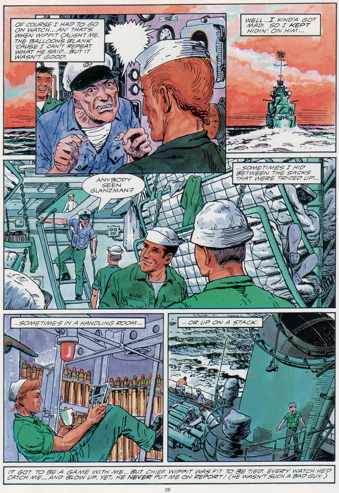 Read online Marvel Graphic Novel comic -  Issue #30 - A Sailor's Story - 34