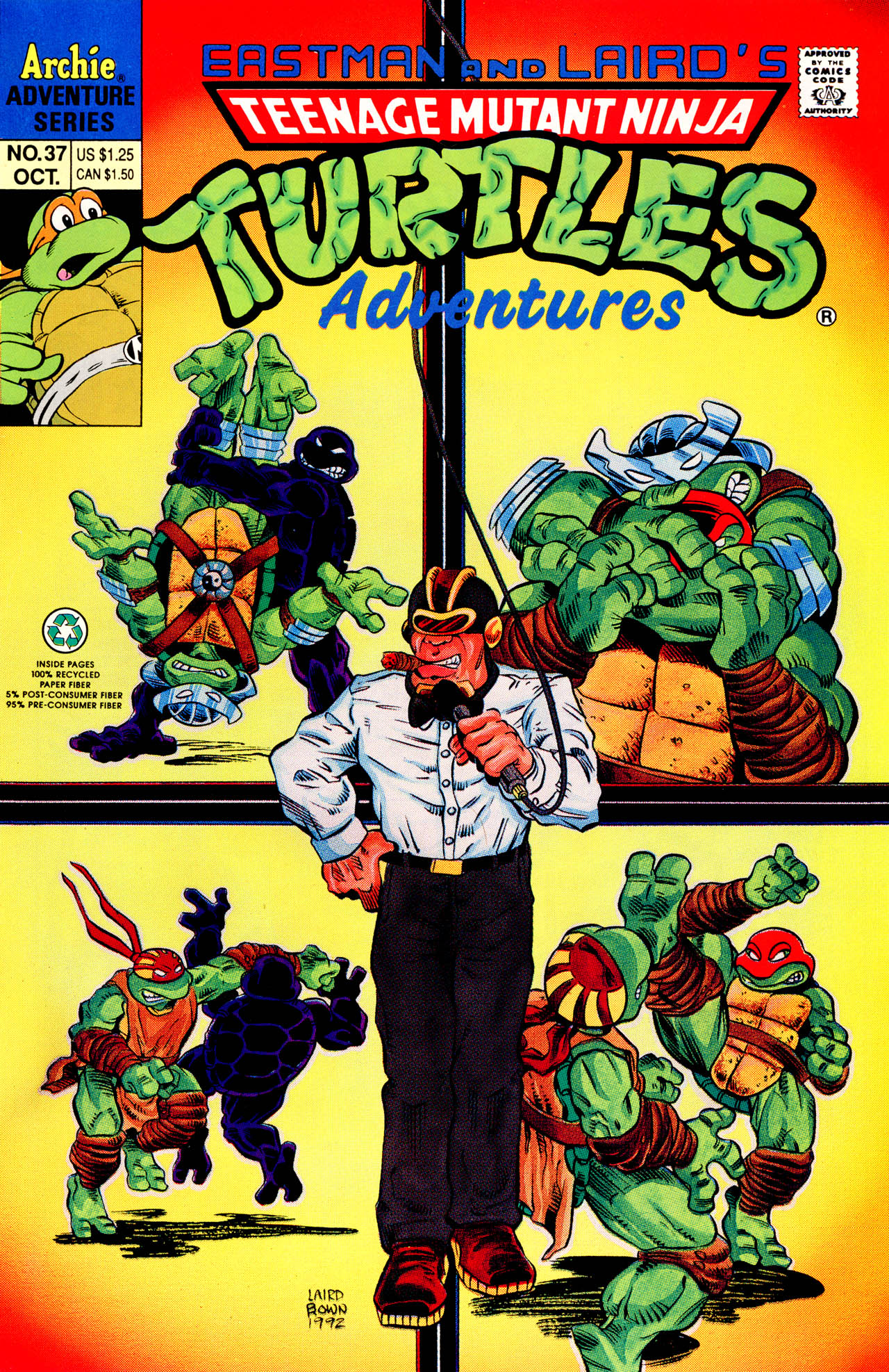 Read online Teenage Mutant Ninja Turtles Adventures (1989) comic -  Issue #37 - 1
